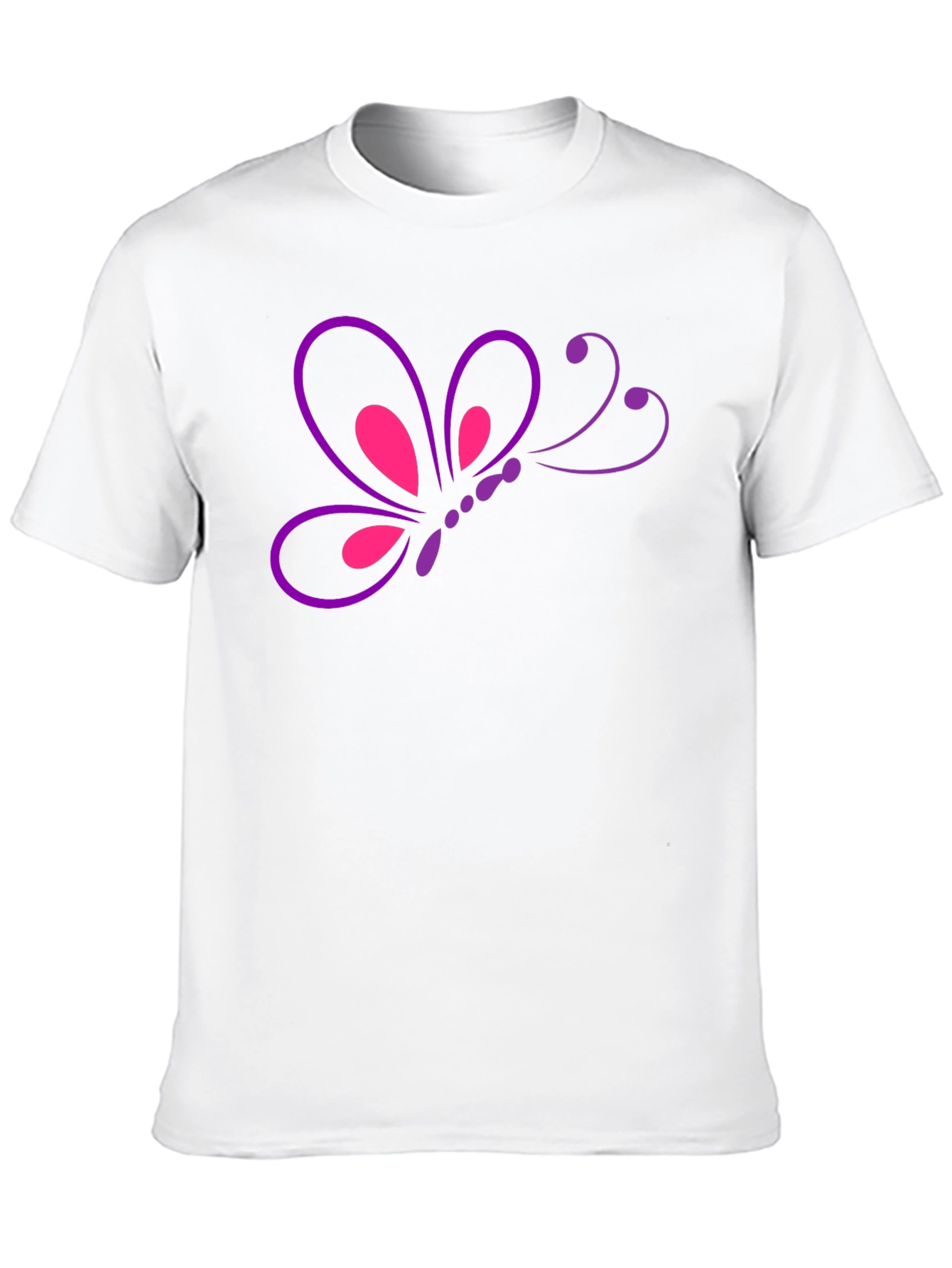 Butterfly Graphic T-Shirt - Casual Mens Tee