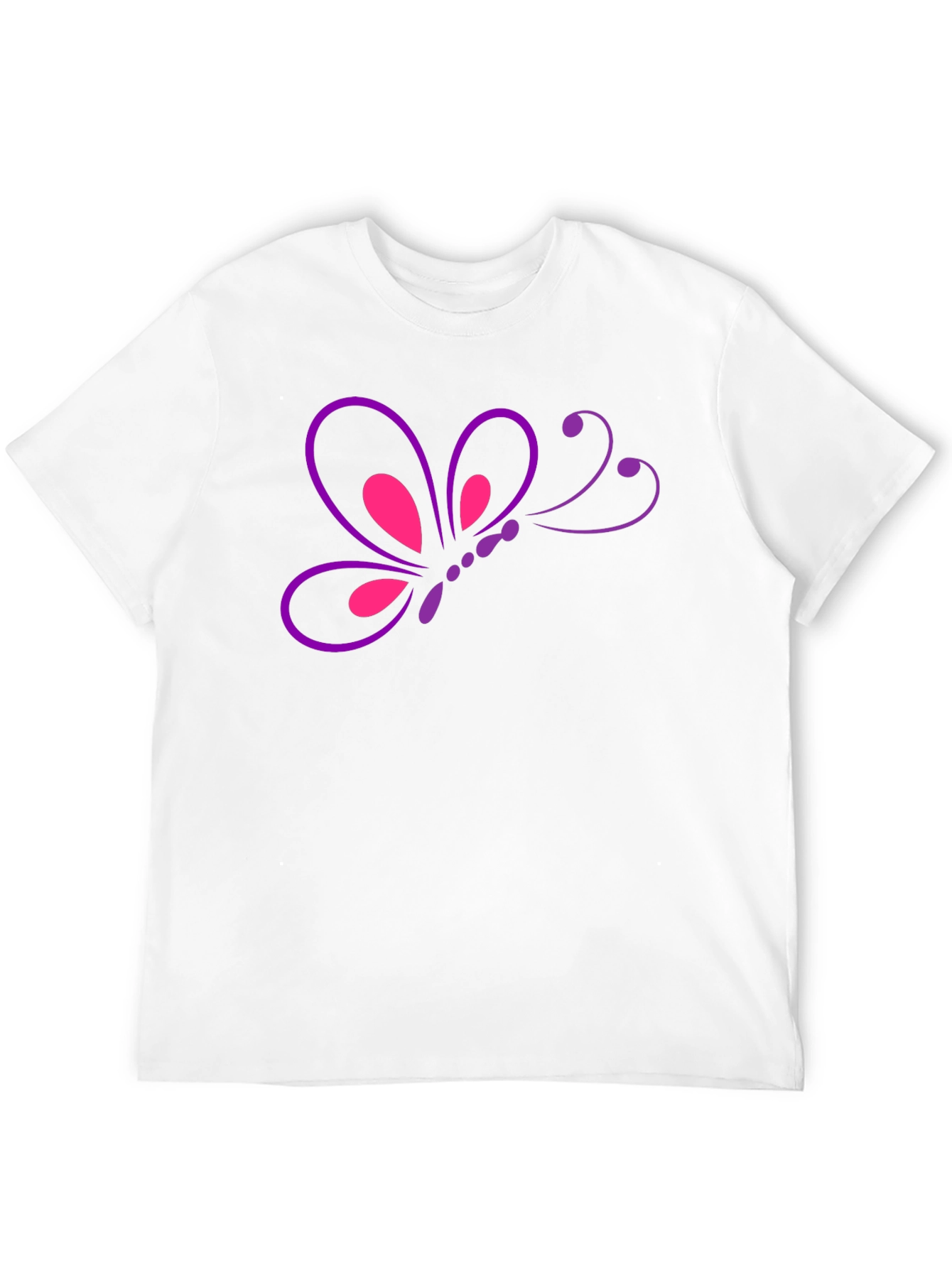 Butterfly Graphic T-Shirt - Casual Mens Tee