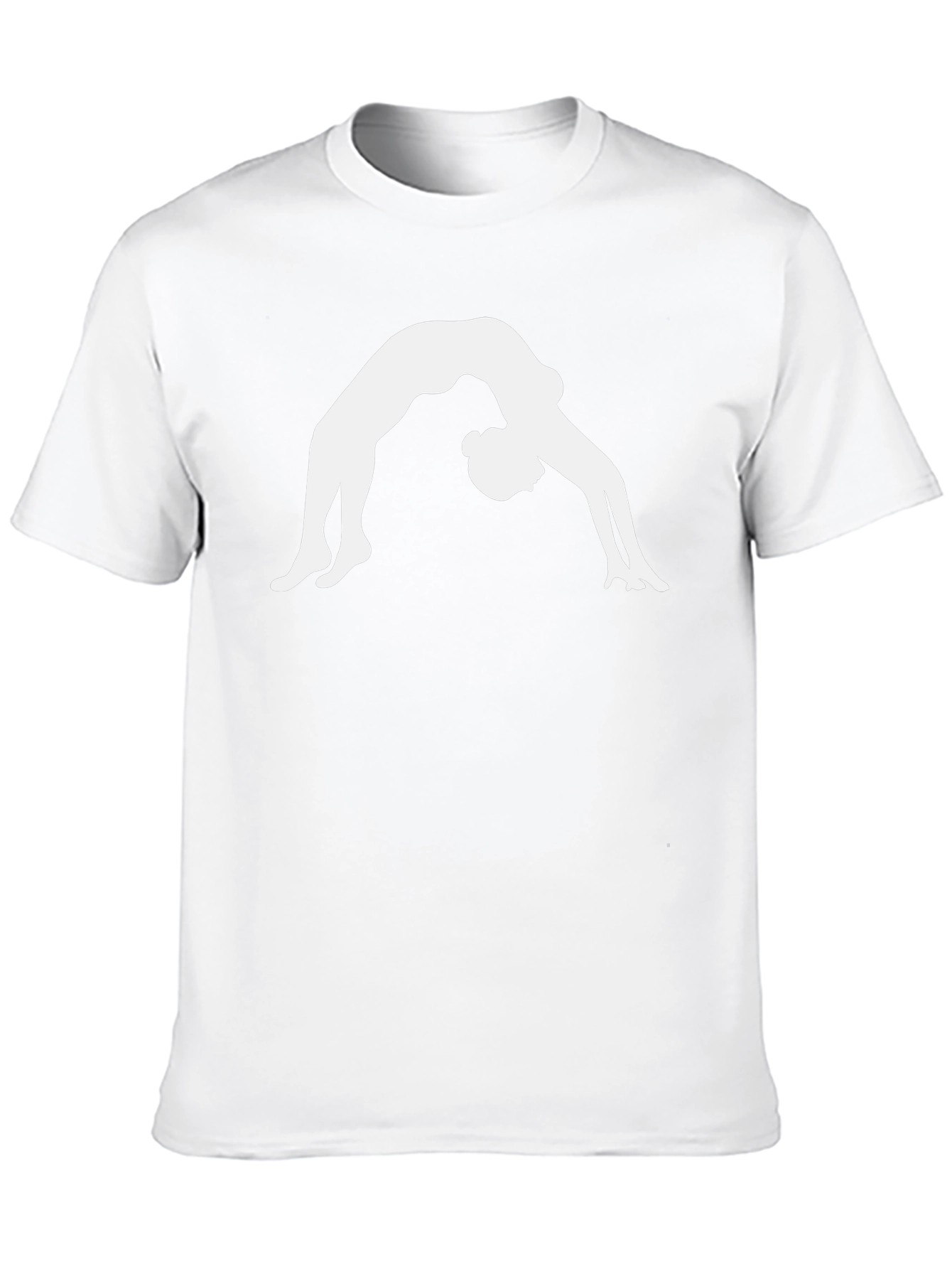 Yoga Pose Graphic Tee - Black Cotton Blend