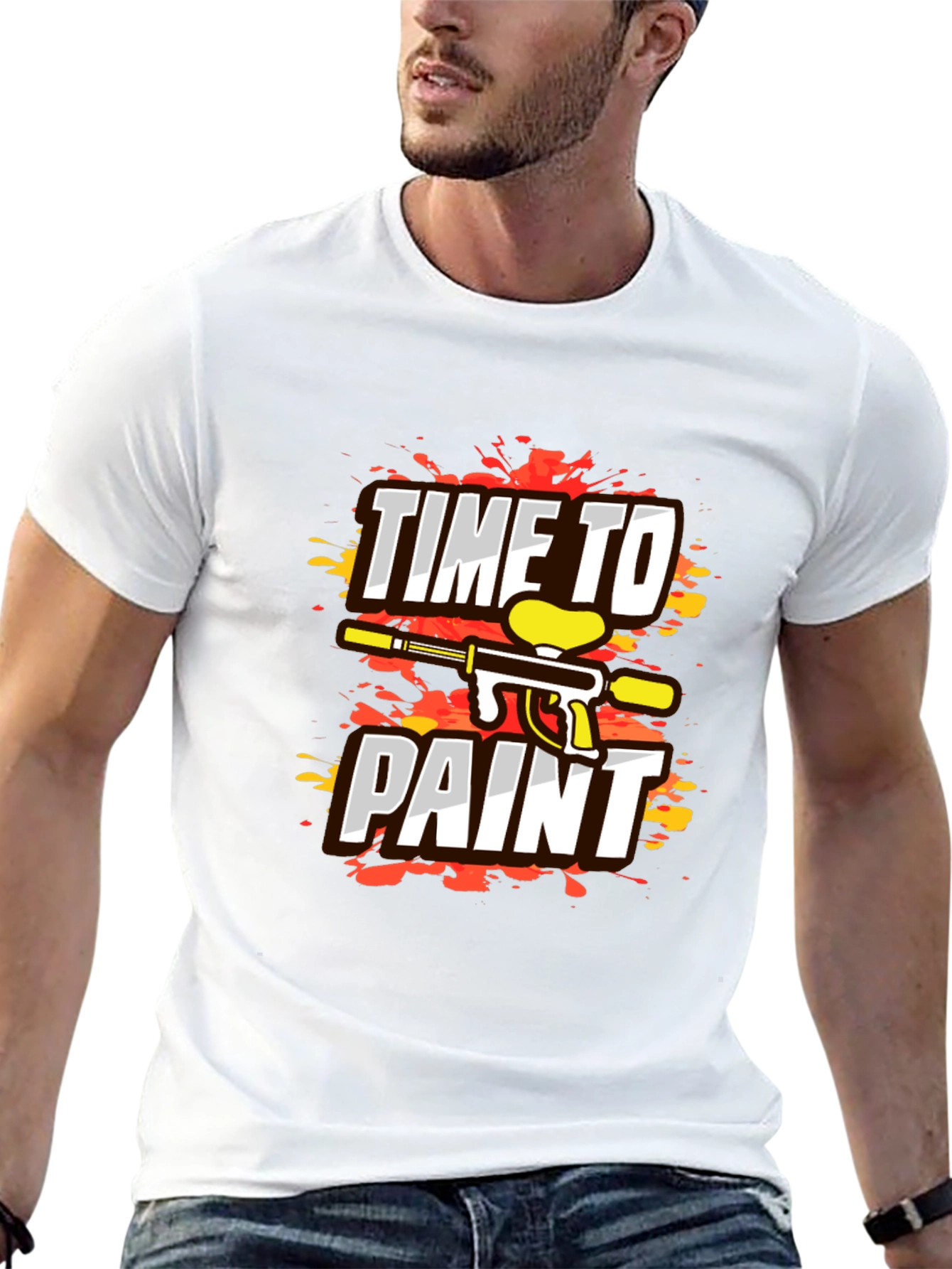 Time To Paint Paintball Graphic T-Shirt