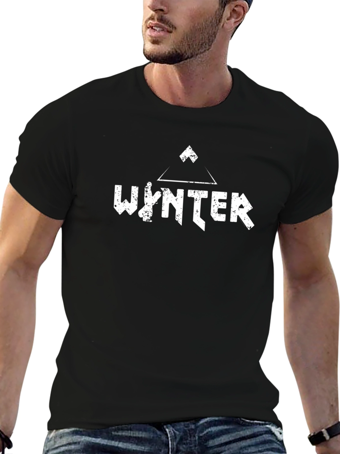 Wynter Black T-Shirt - Unique Graphic Tee