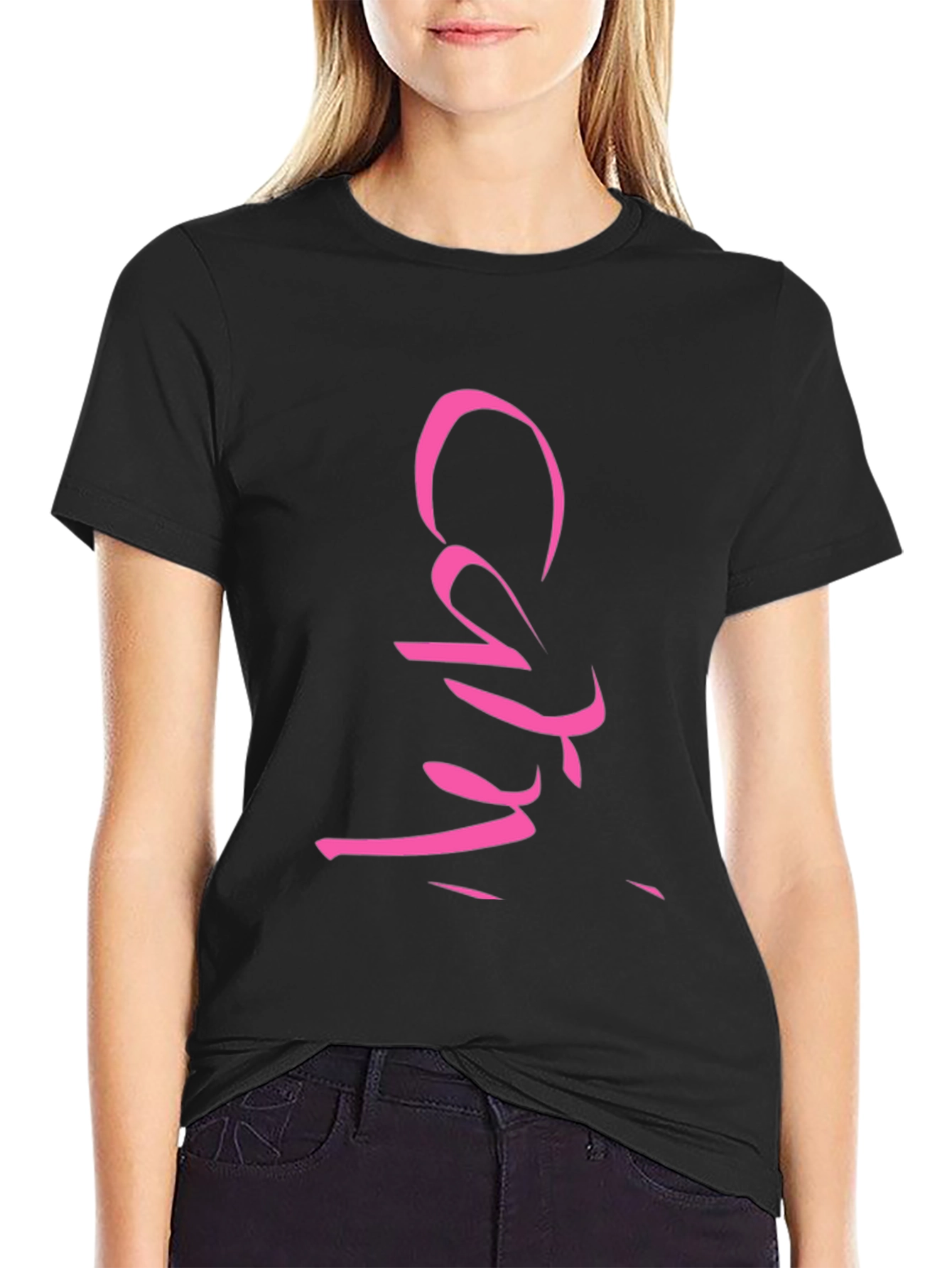 Cool Script Black Tee