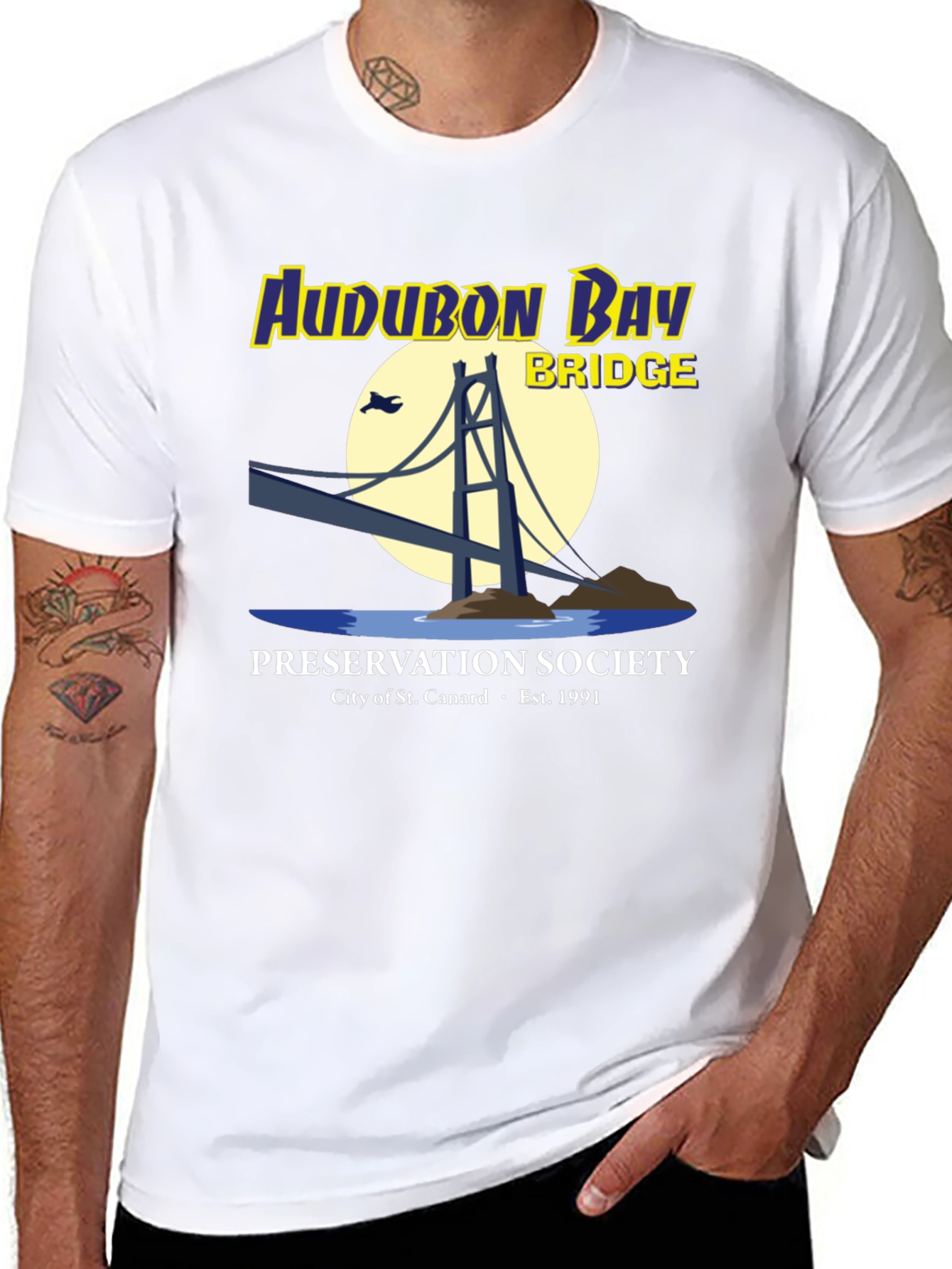 Audubon Bay Bridge Preservation Society T-Shirt