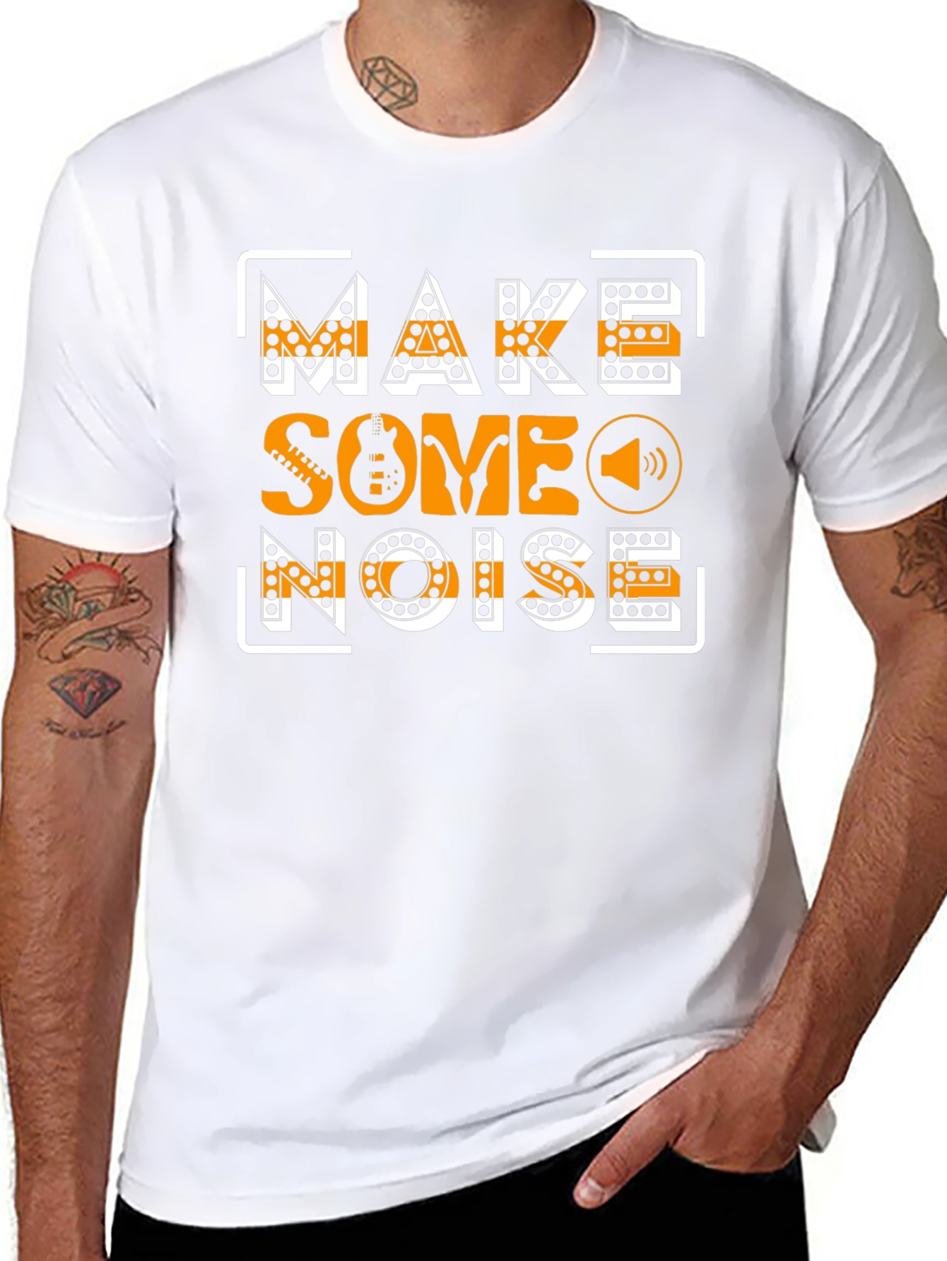 Make Some Noise Graphic Tee - Musicians T-Shirt