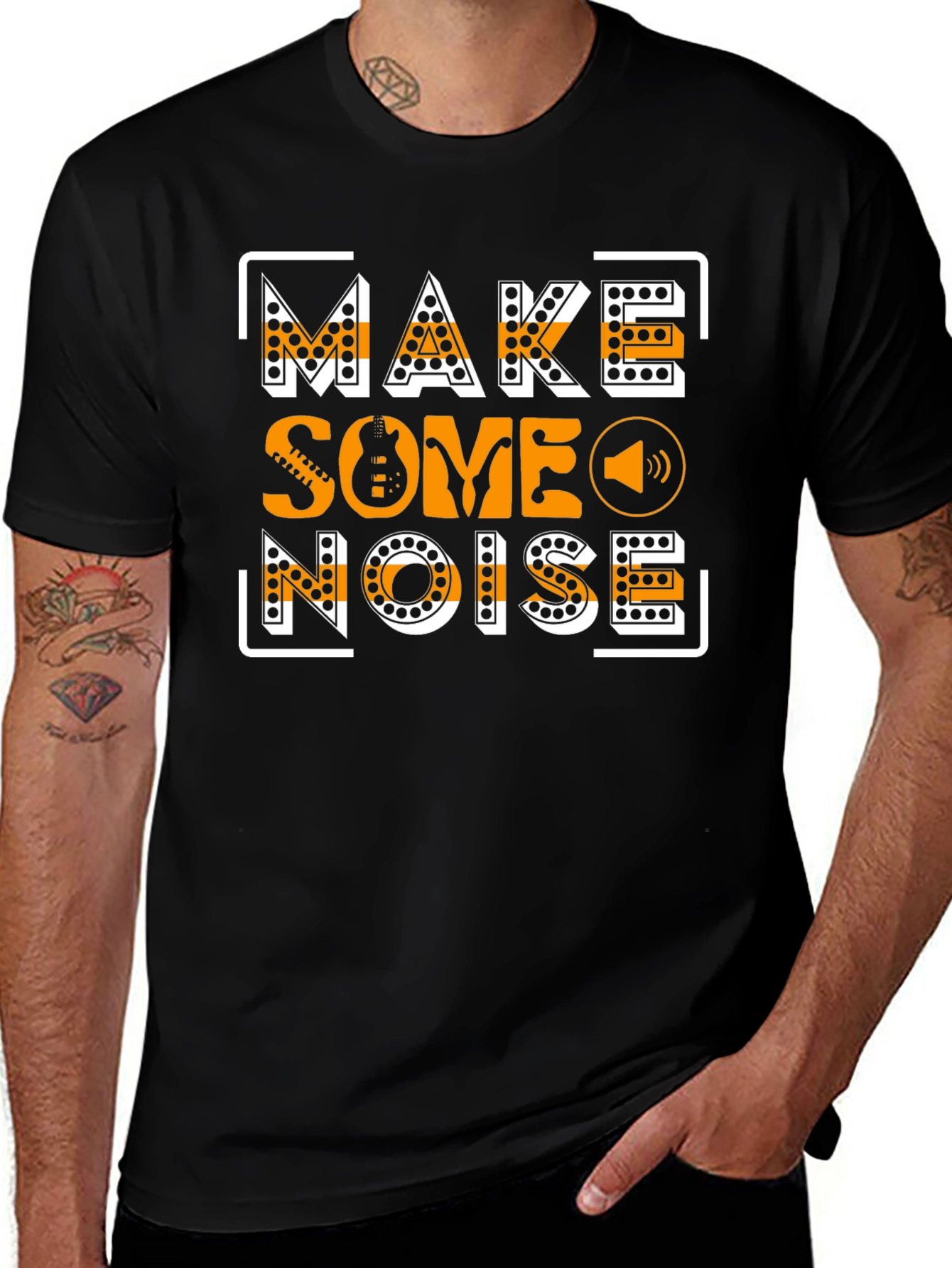 Make Some Noise Graphic Tee - Musicians T-Shirt