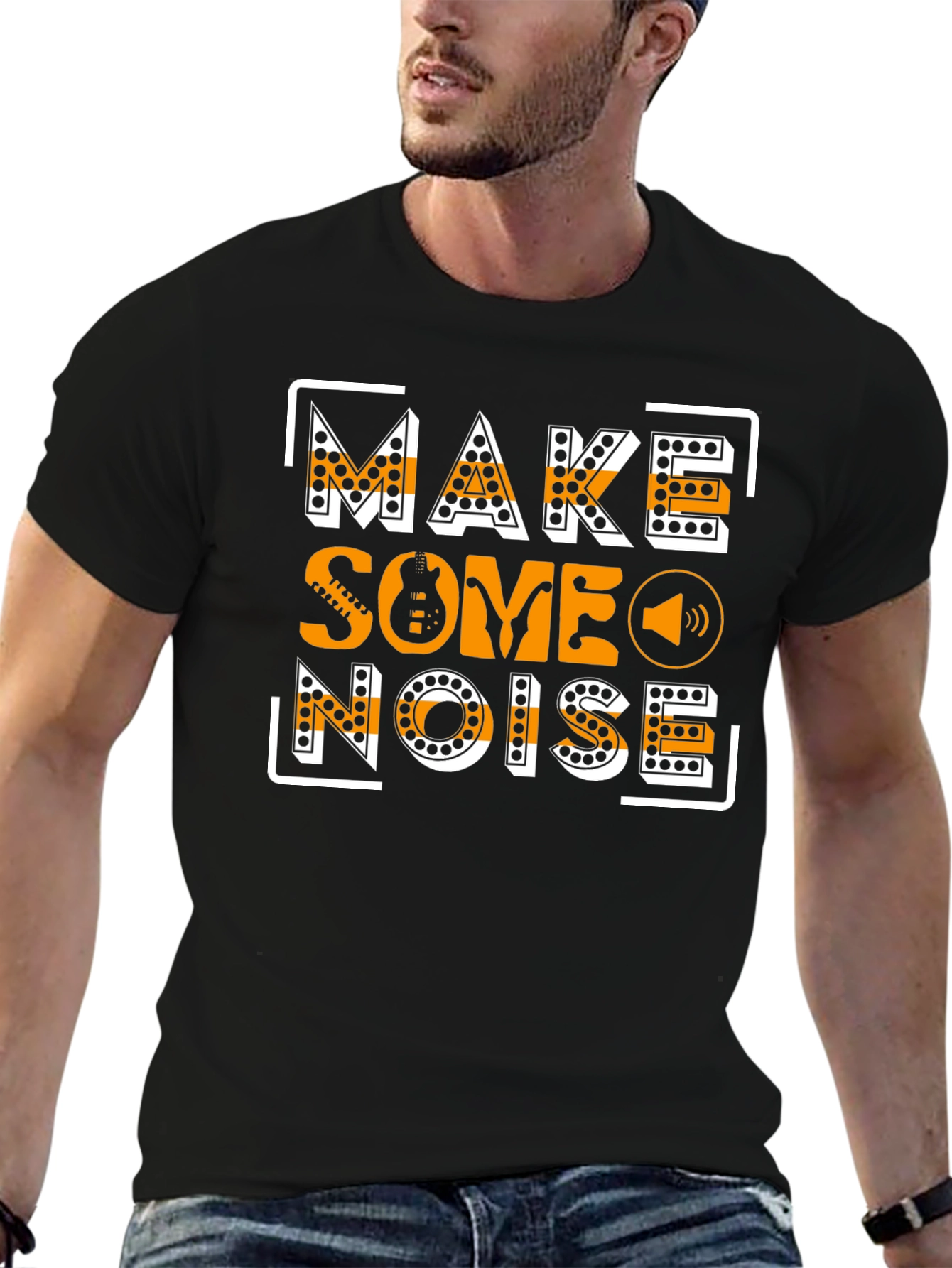 Make Some Noise Graphic Tee - Musicians T-Shirt