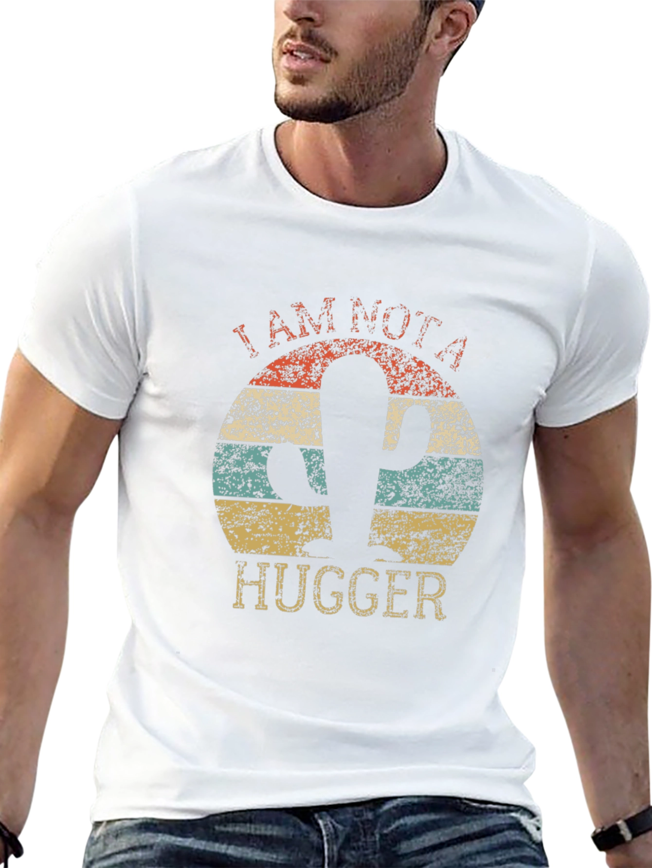 I Am Not A Hugger Cactus T-Shirt