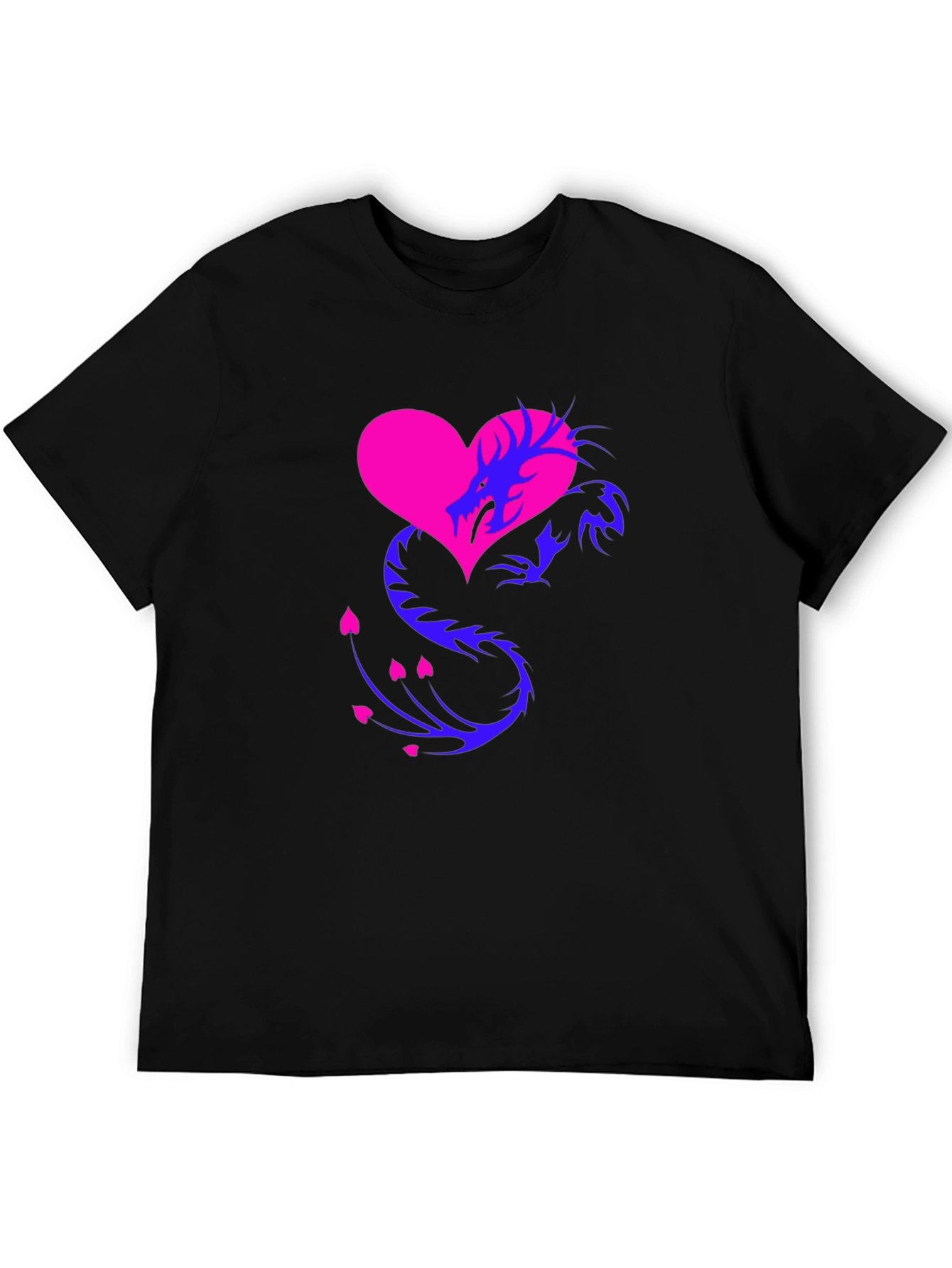 Dragon Heart Graphic Tee - Stylish Mens Shirt