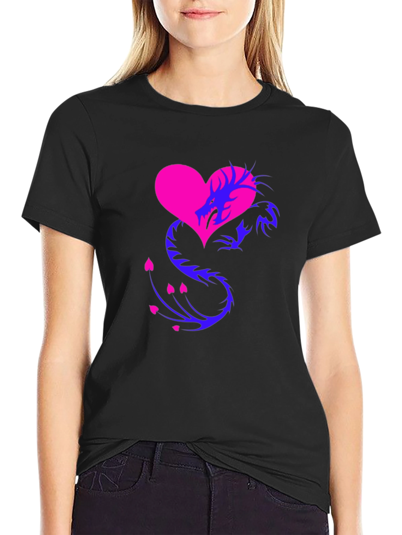 Dragon Heart Graphic Tee - Stylish Mens Shirt