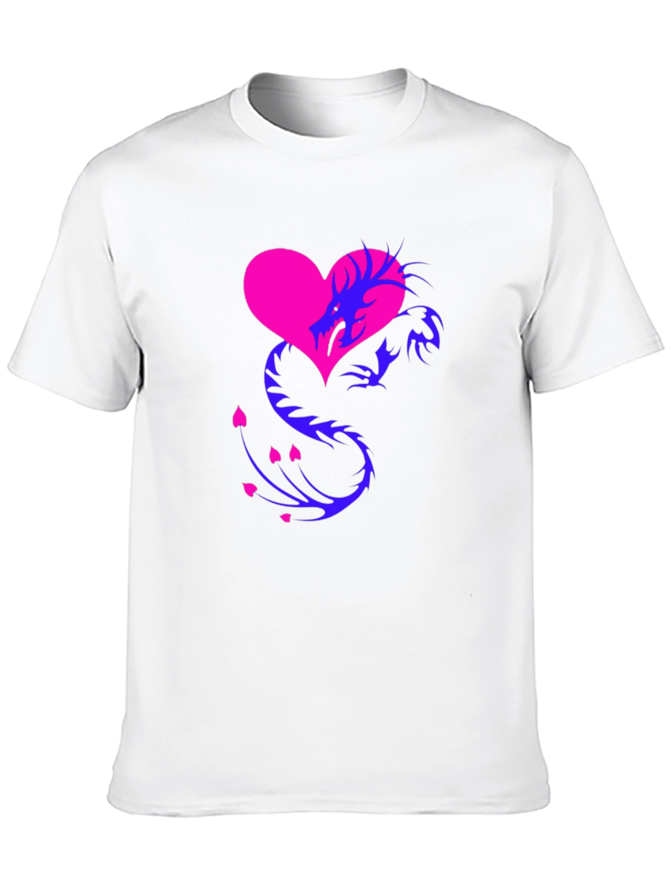Dragon Heart Graphic Tee - Stylish Mens Shirt