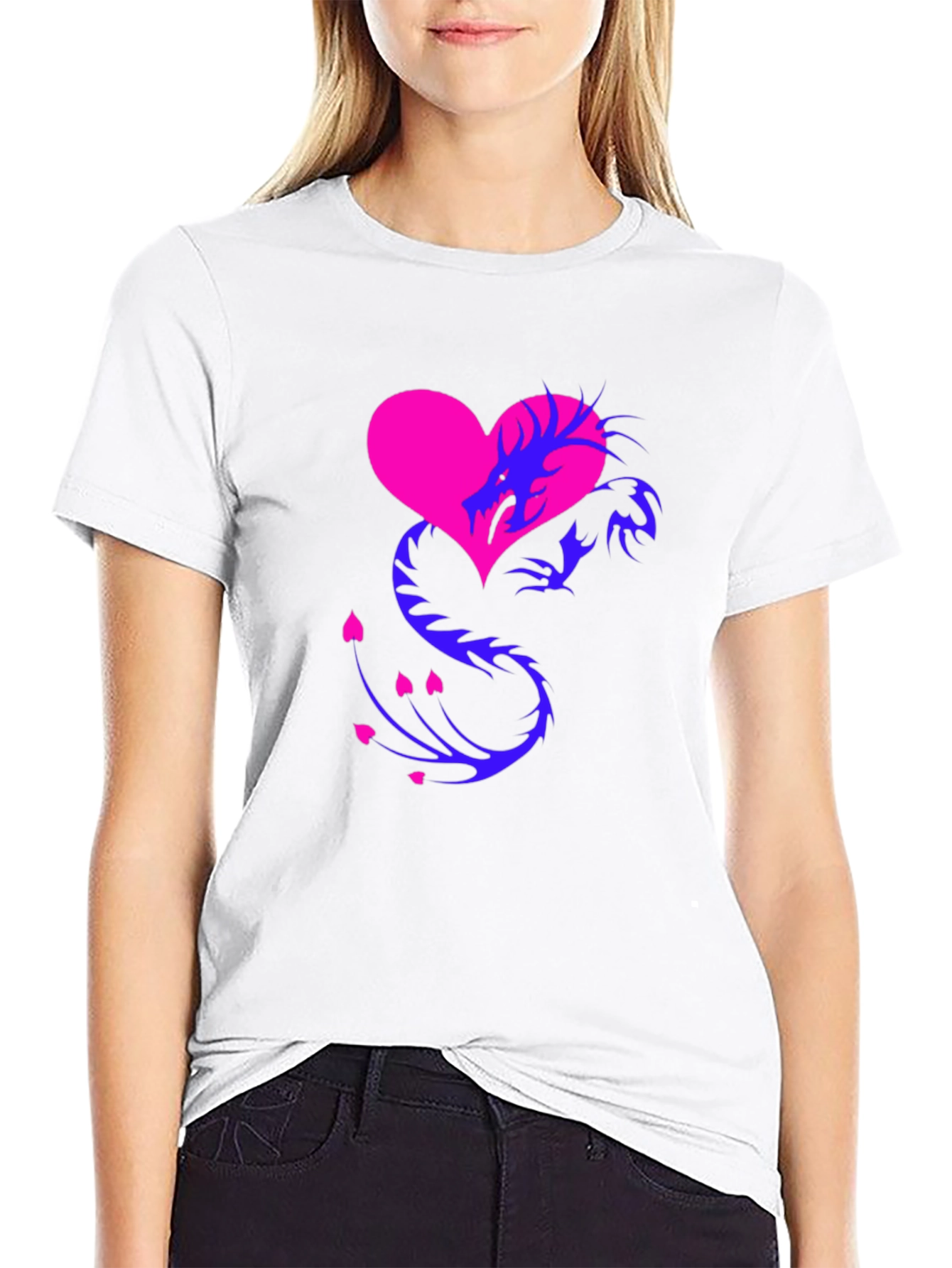 Dragon Heart Graphic Tee - Stylish Mens Shirt