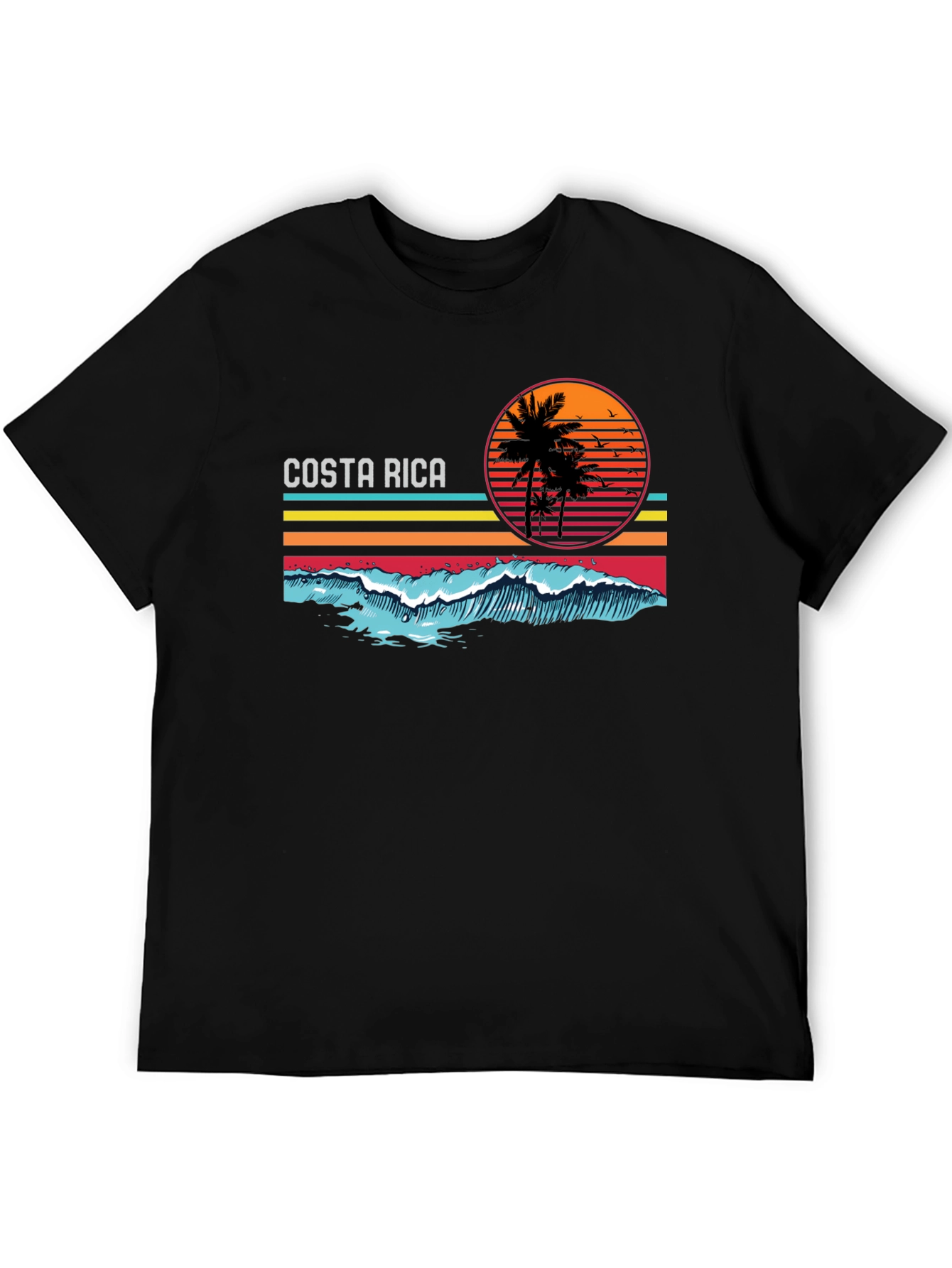 Costa Rica Beach Sunset Graphic T-Shirt