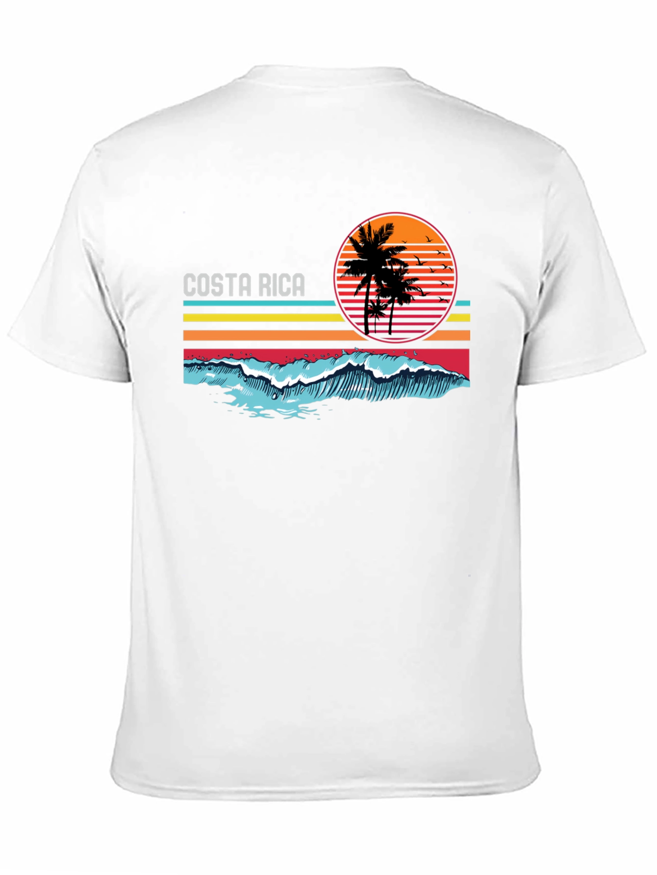 Costa Rica Beach Sunset Graphic T-Shirt