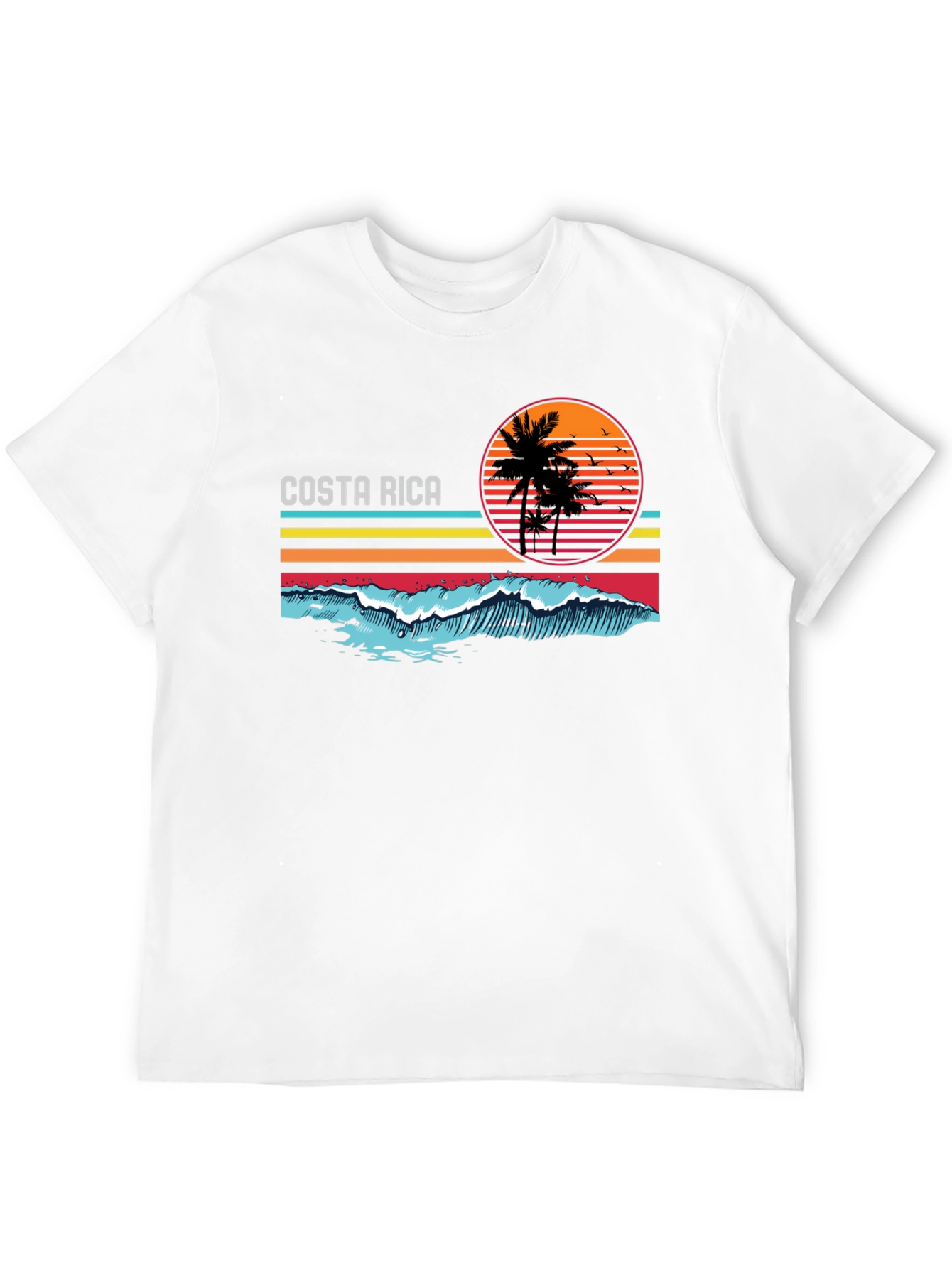 Costa Rica Beach Sunset Graphic T-Shirt