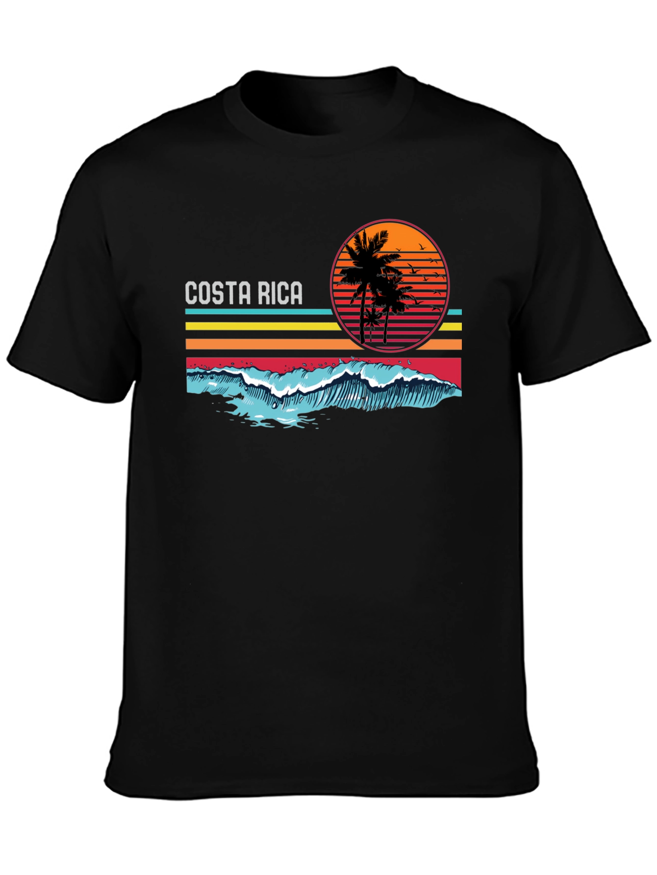 Costa Rica Beach Sunset Graphic T-Shirt