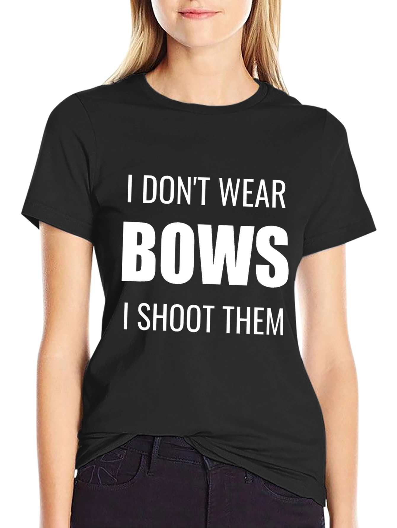 I Dont Wear Bows - Mens Graphic T-Shirt