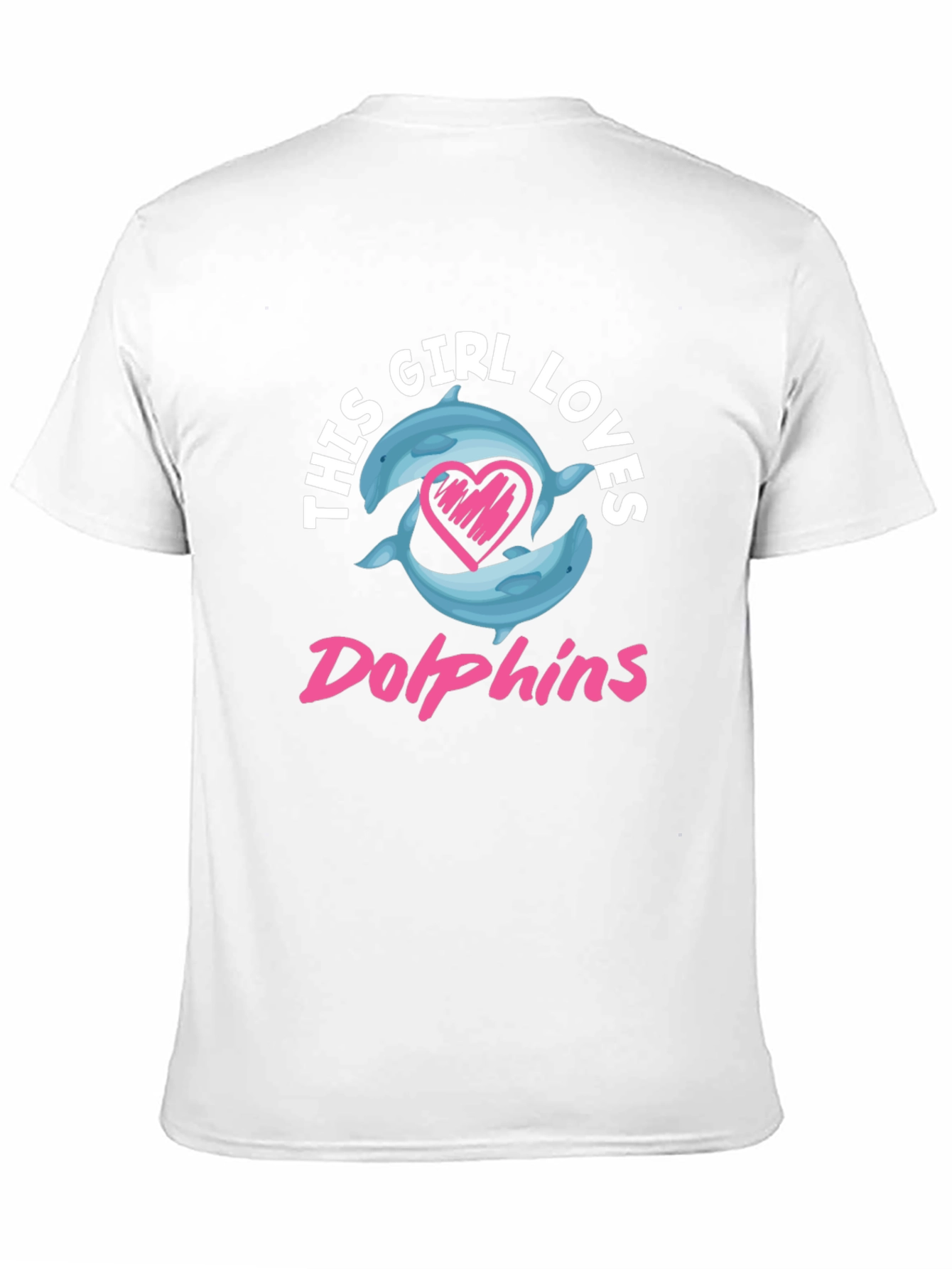 Girl Loves Dolphins T-Shirt - Graphic Tee