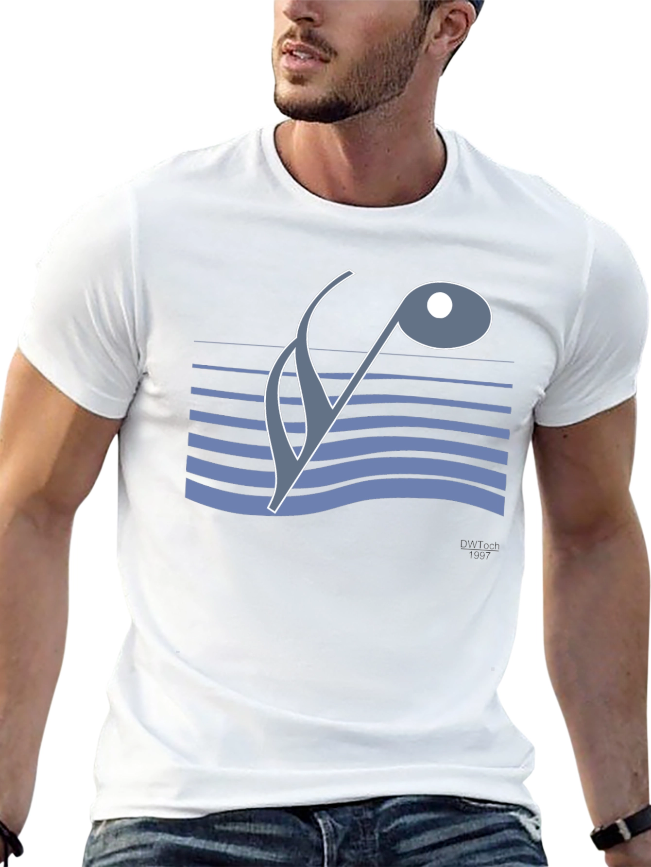 Abstract Music Note Tee - Stylish Graphic Design