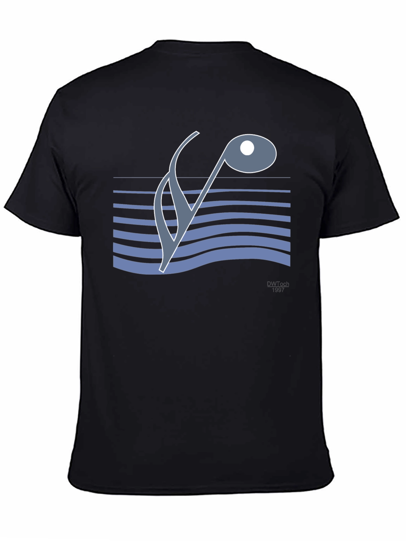Abstract Music Note Tee - Stylish Graphic Design