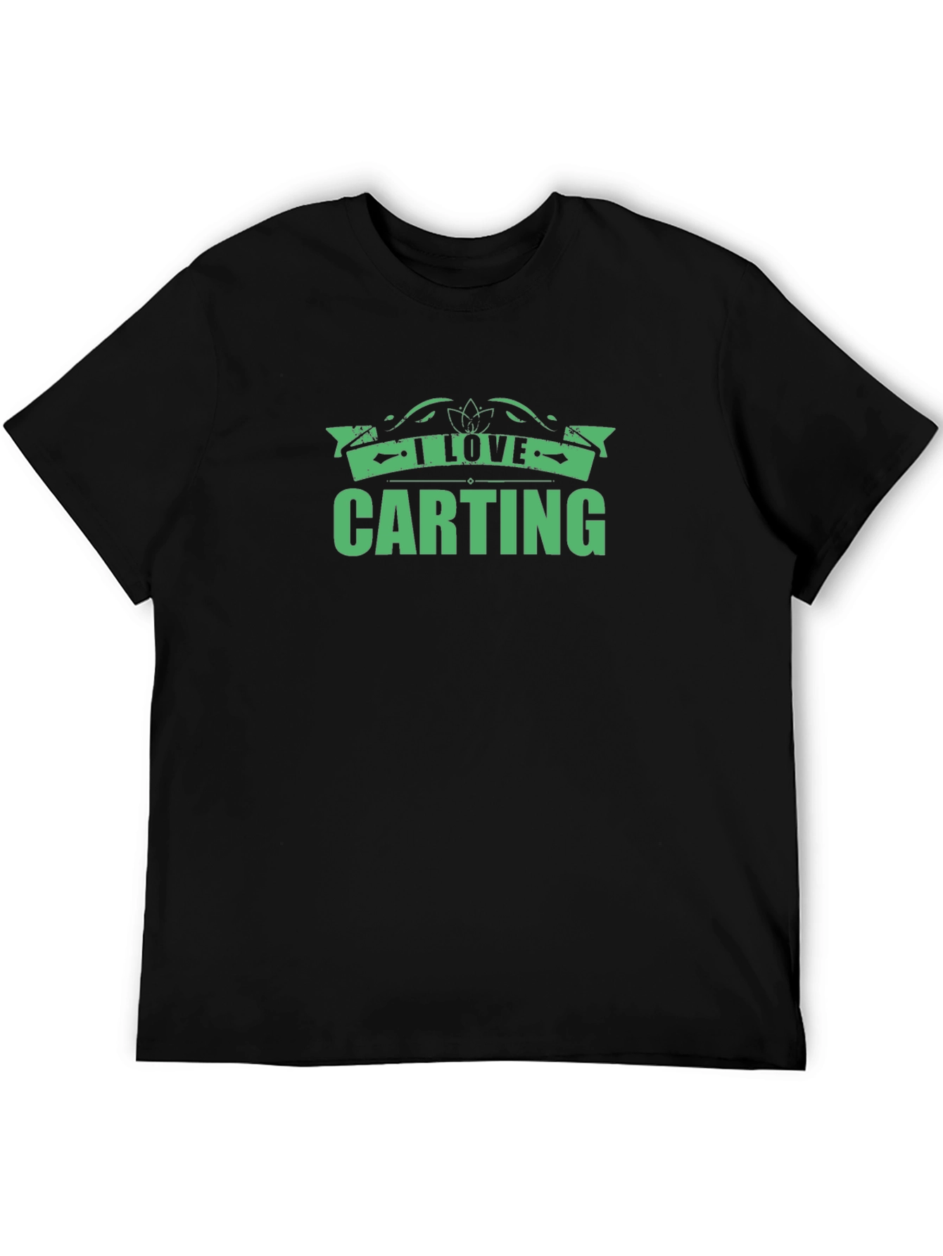 I Love Carting Green Graphic Tee