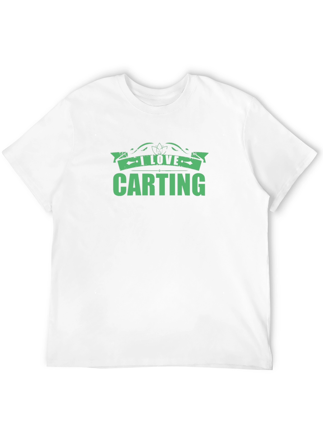 I Love Carting Green Graphic Tee