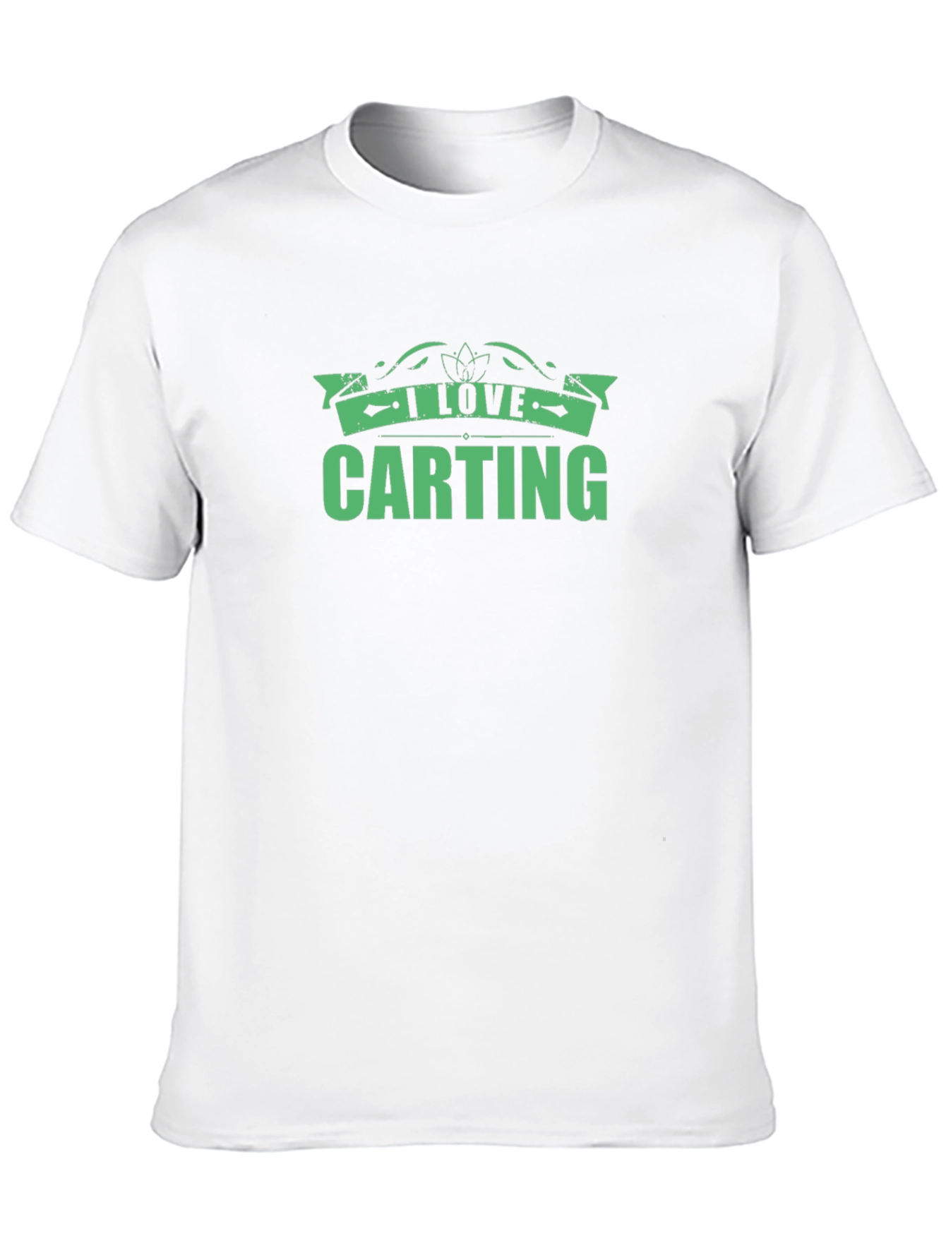 I Love Carting Green Graphic Tee