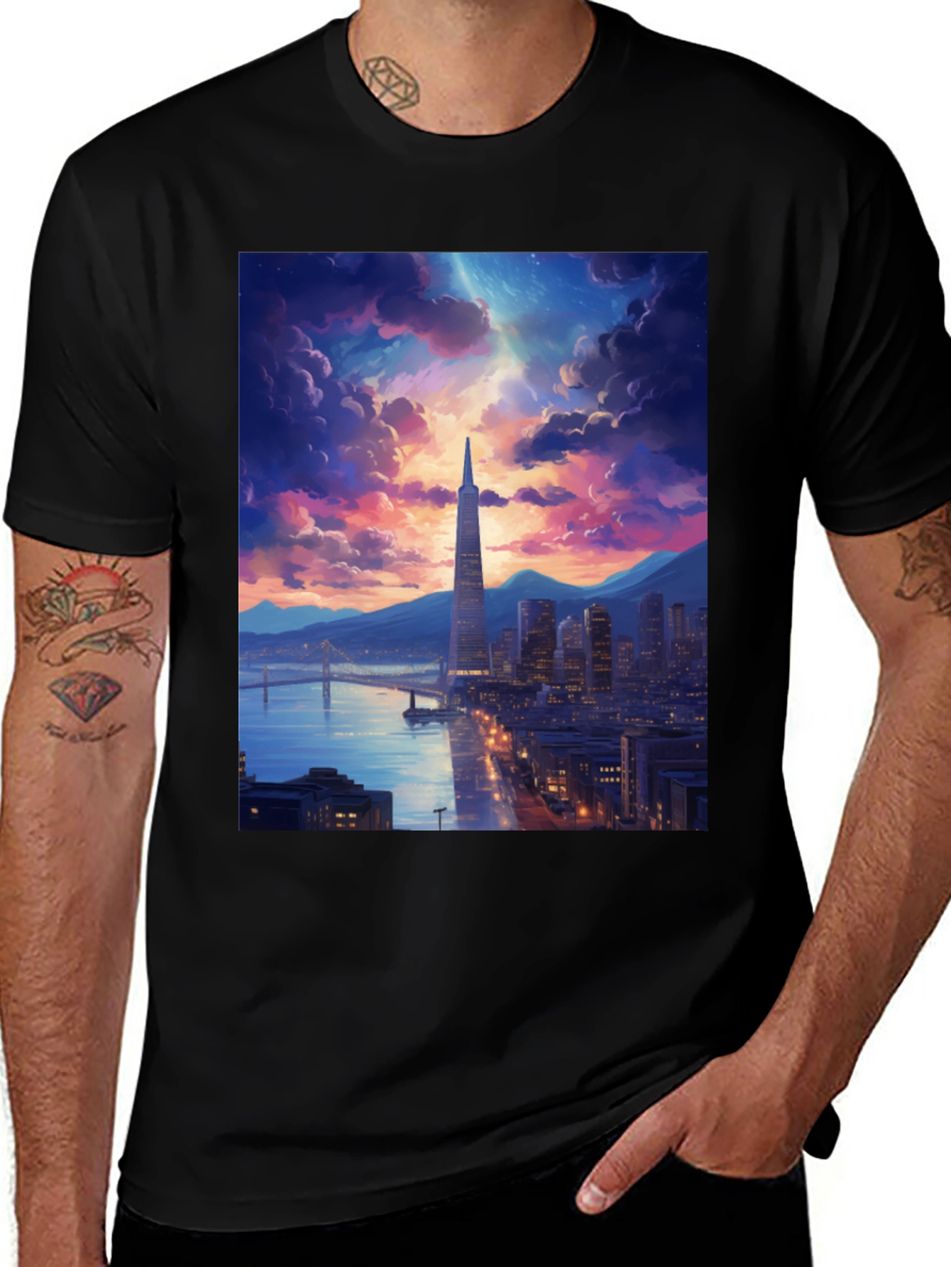 San Francisco Skyline Graphic T-Shirt