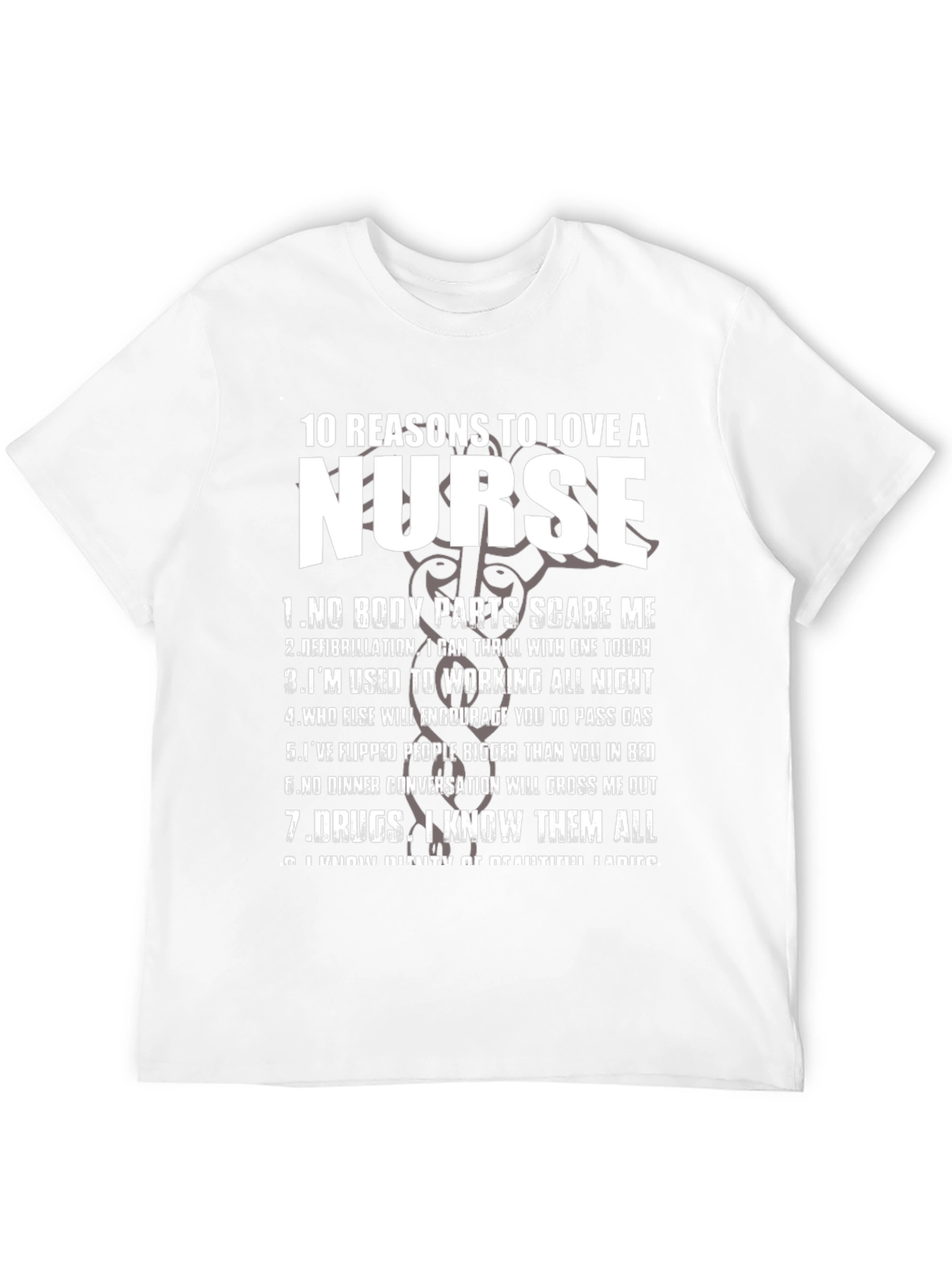 10 Reasons to Love a Nurse Graphic T-Shirt