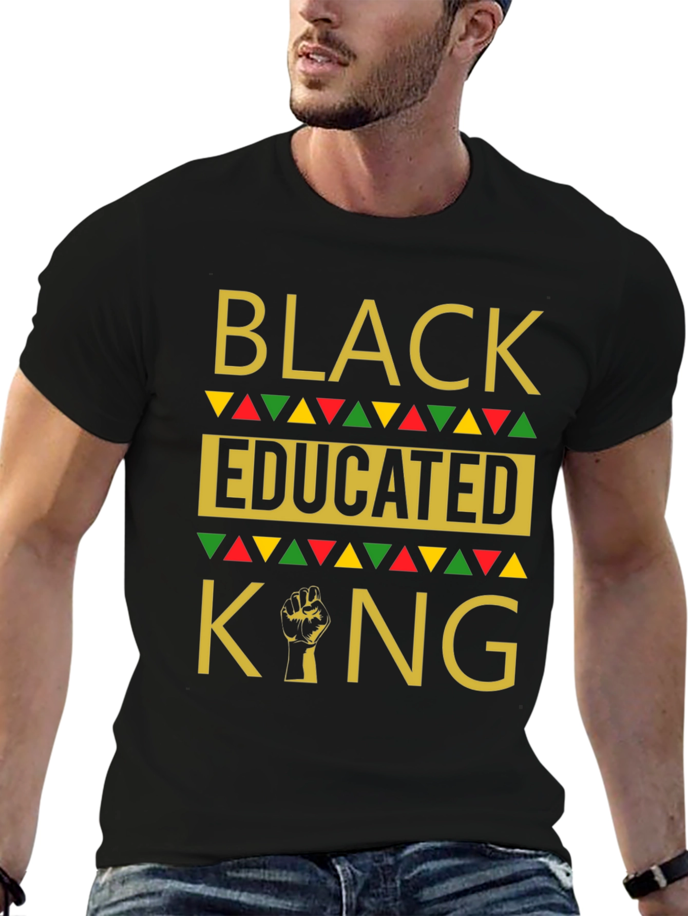 Black Educated King Graphic T-Shirt
