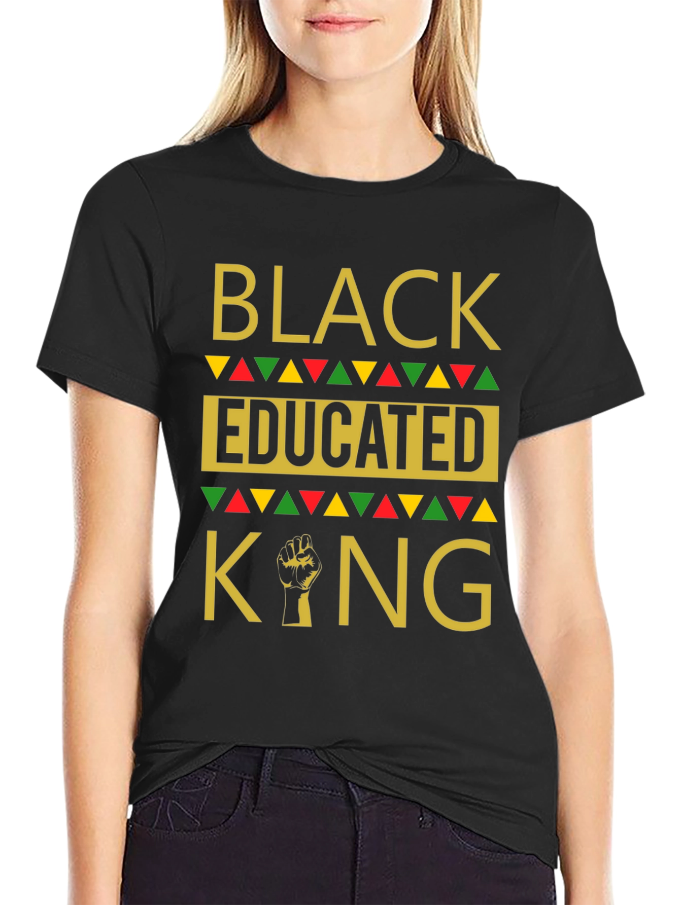 Black Educated King Graphic T-Shirt