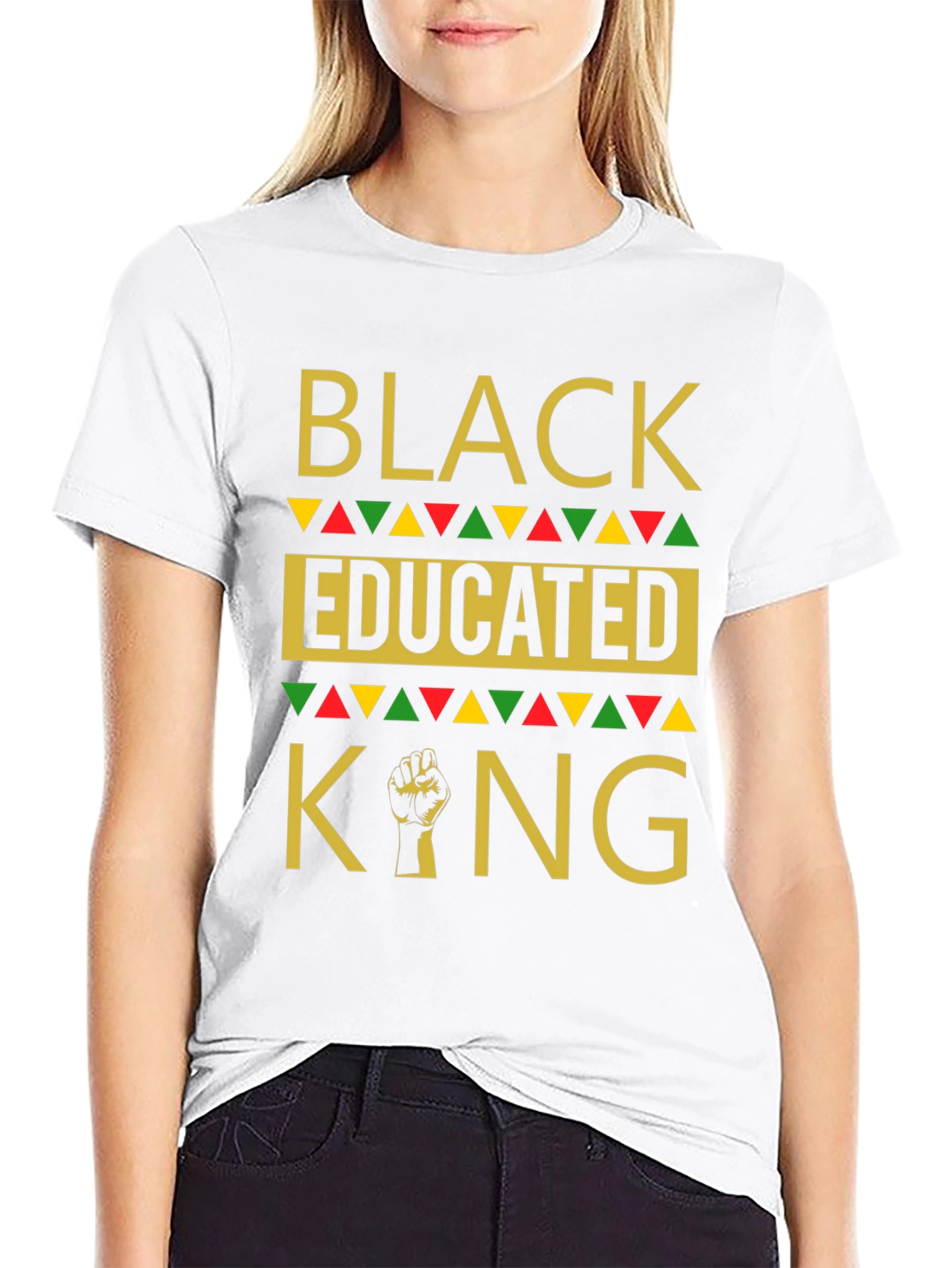 Black Educated King Graphic T-Shirt