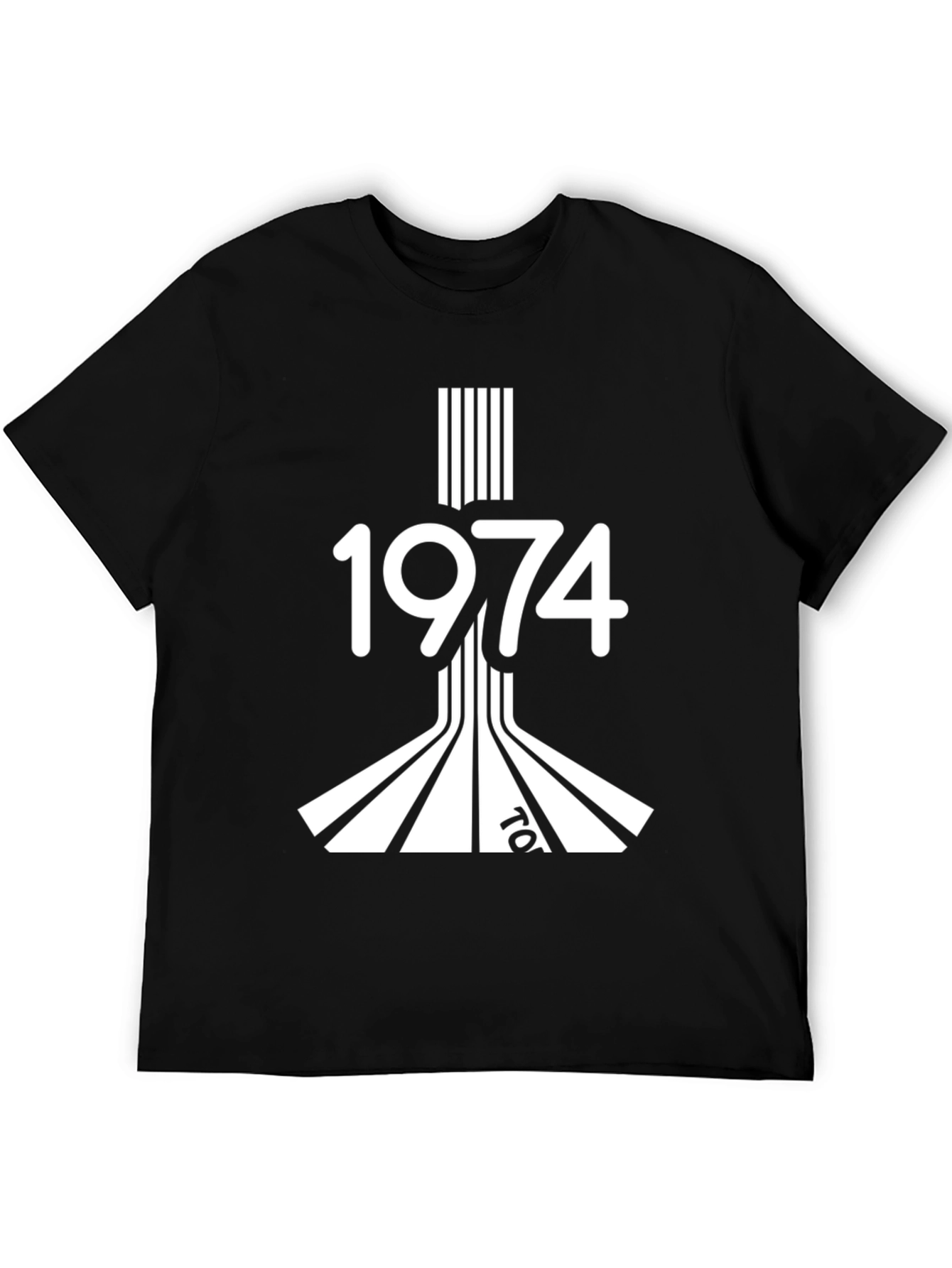 Retro 1974 Black Graphic Tee