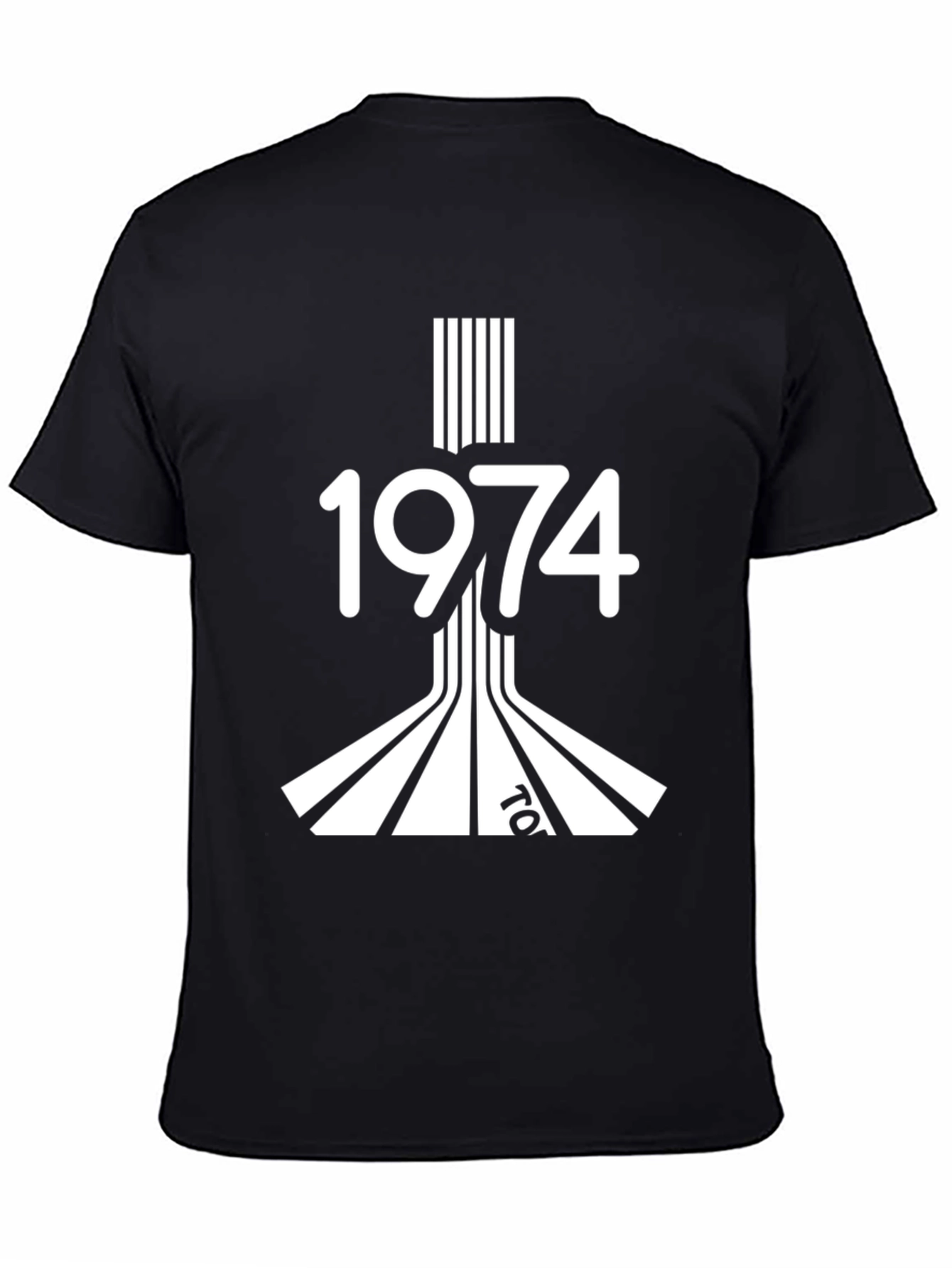 Retro 1974 Black Graphic Tee
