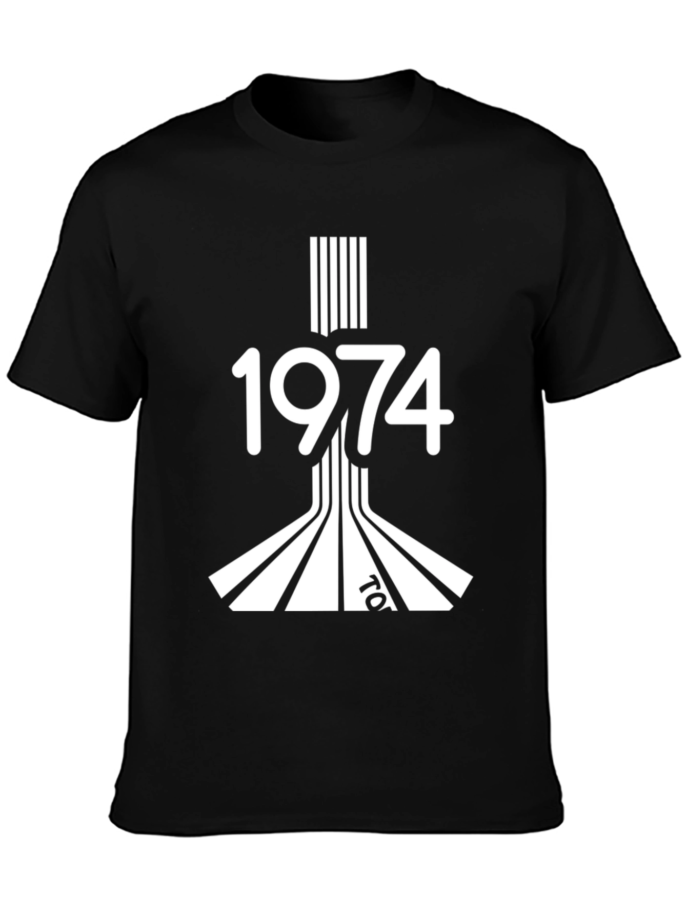Retro 1974 Black Graphic Tee