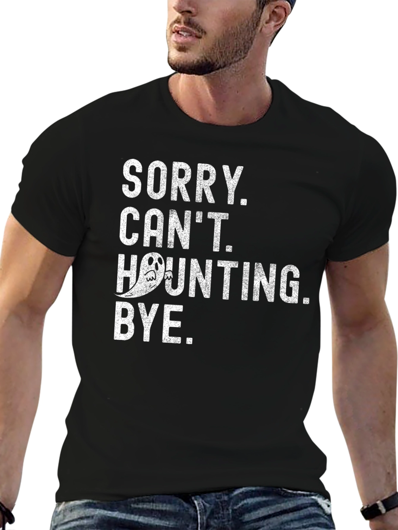 Sorry Cant Haunting Bye. Halloween T-Shirt