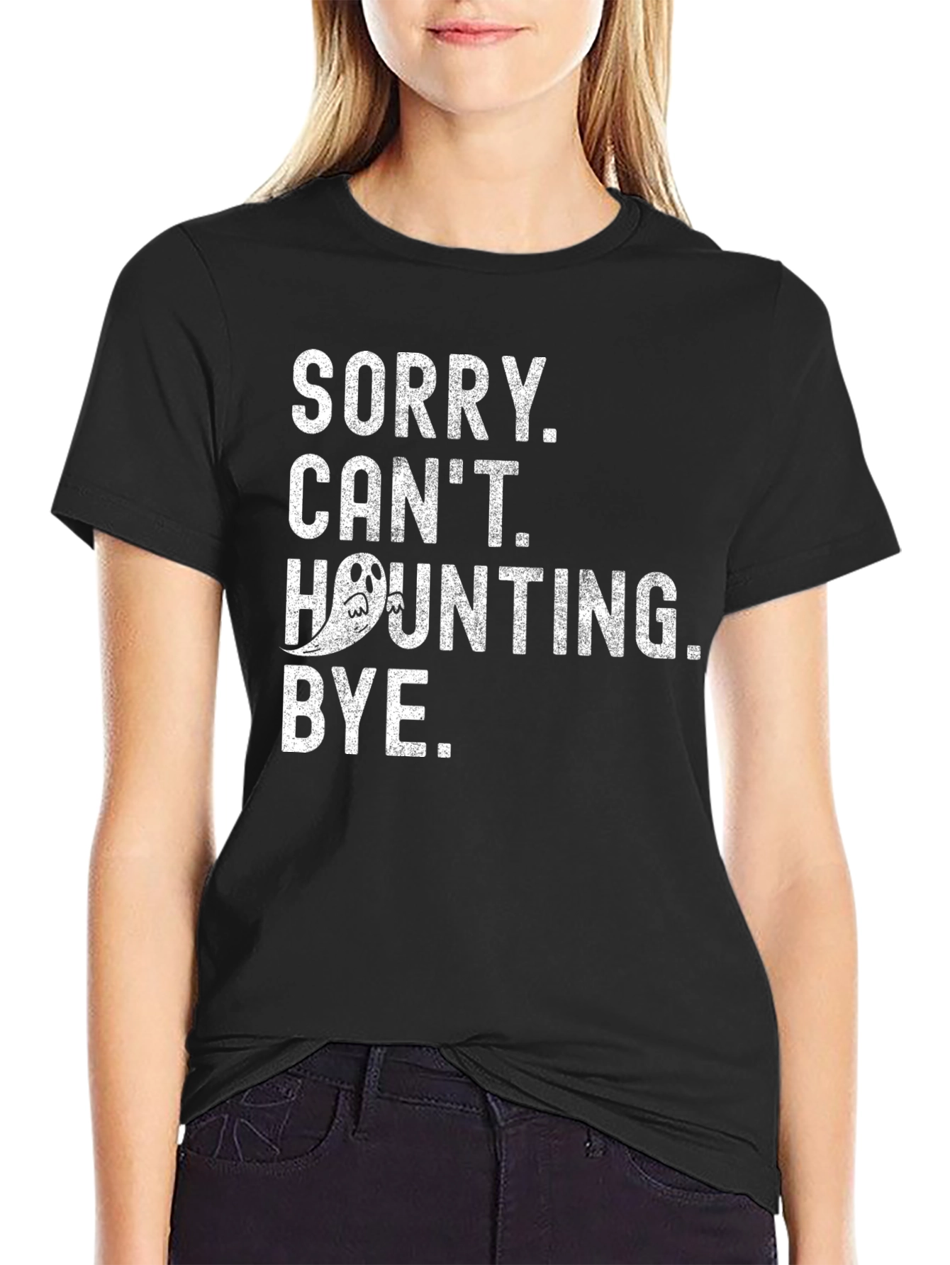 Sorry Cant Haunting Bye. Halloween T-Shirt