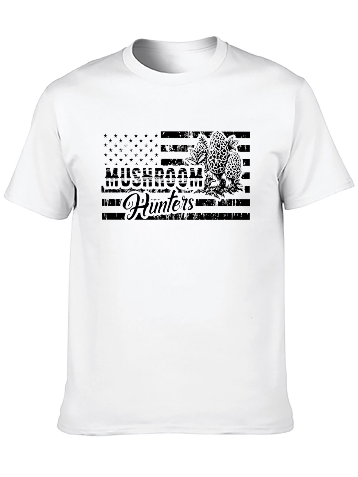 Mushroom Hunters Flag T-Shirt - Black