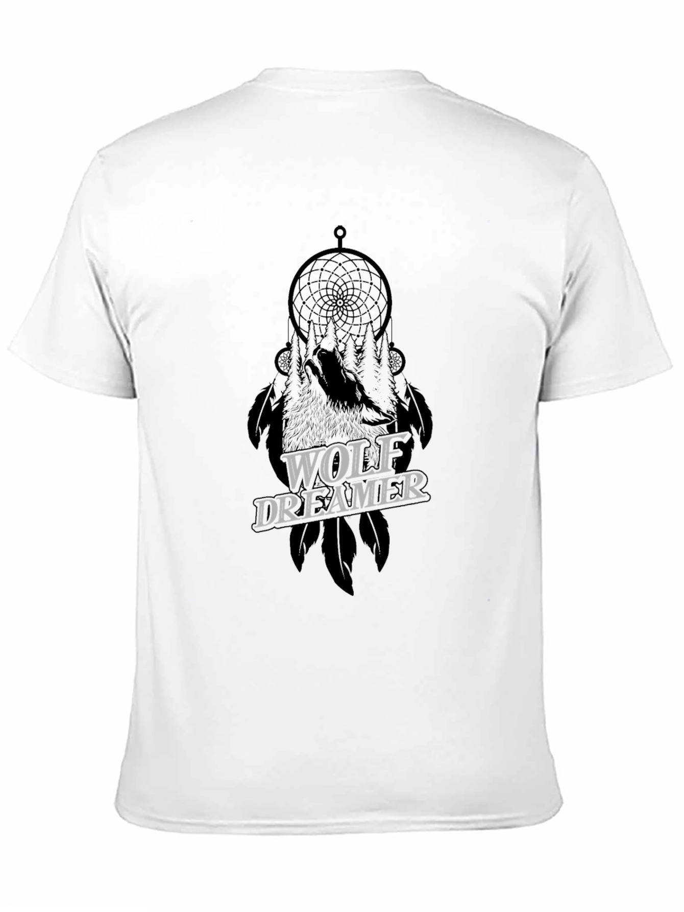 Wolf Dreamer Graphic Tee - Unisex Black T-Shirt