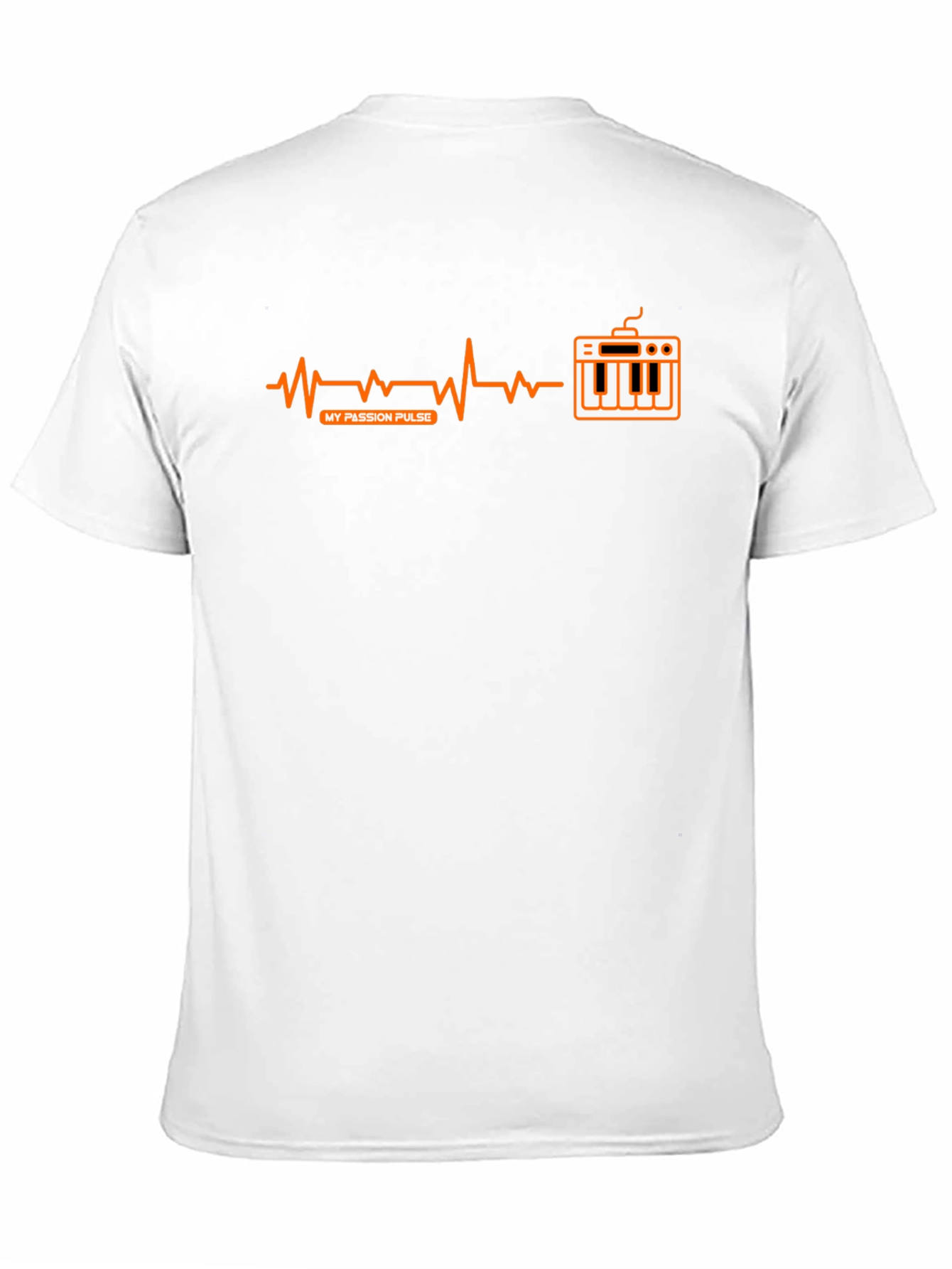 My Passion Pulse T-Shirt - Music Keyboard Heartbeat Design