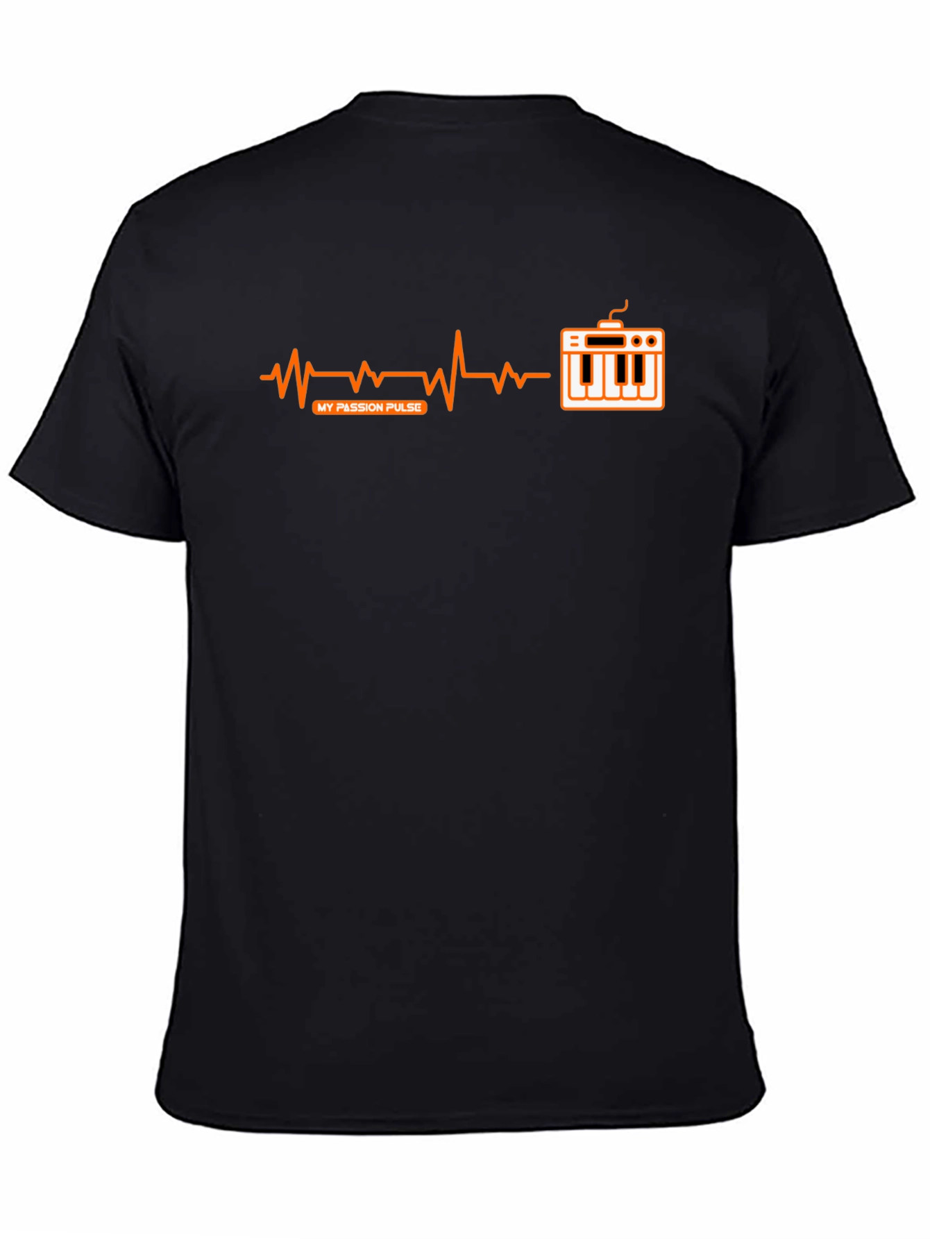 My Passion Pulse T-Shirt - Music Keyboard Heartbeat Design