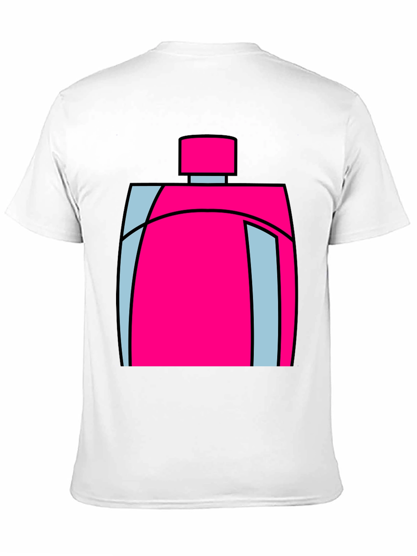 Funky Pink Perfume Bottle Graphic T-Shirt
