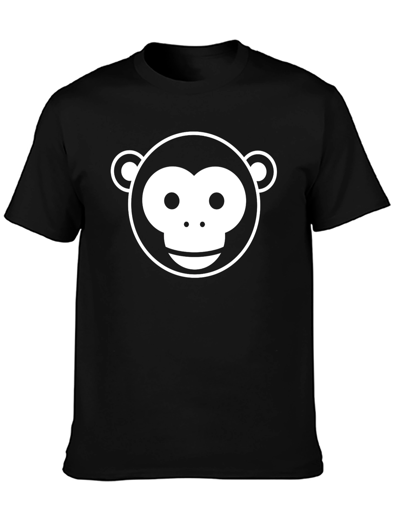Monkey Face Graphic Tee - Classic Black