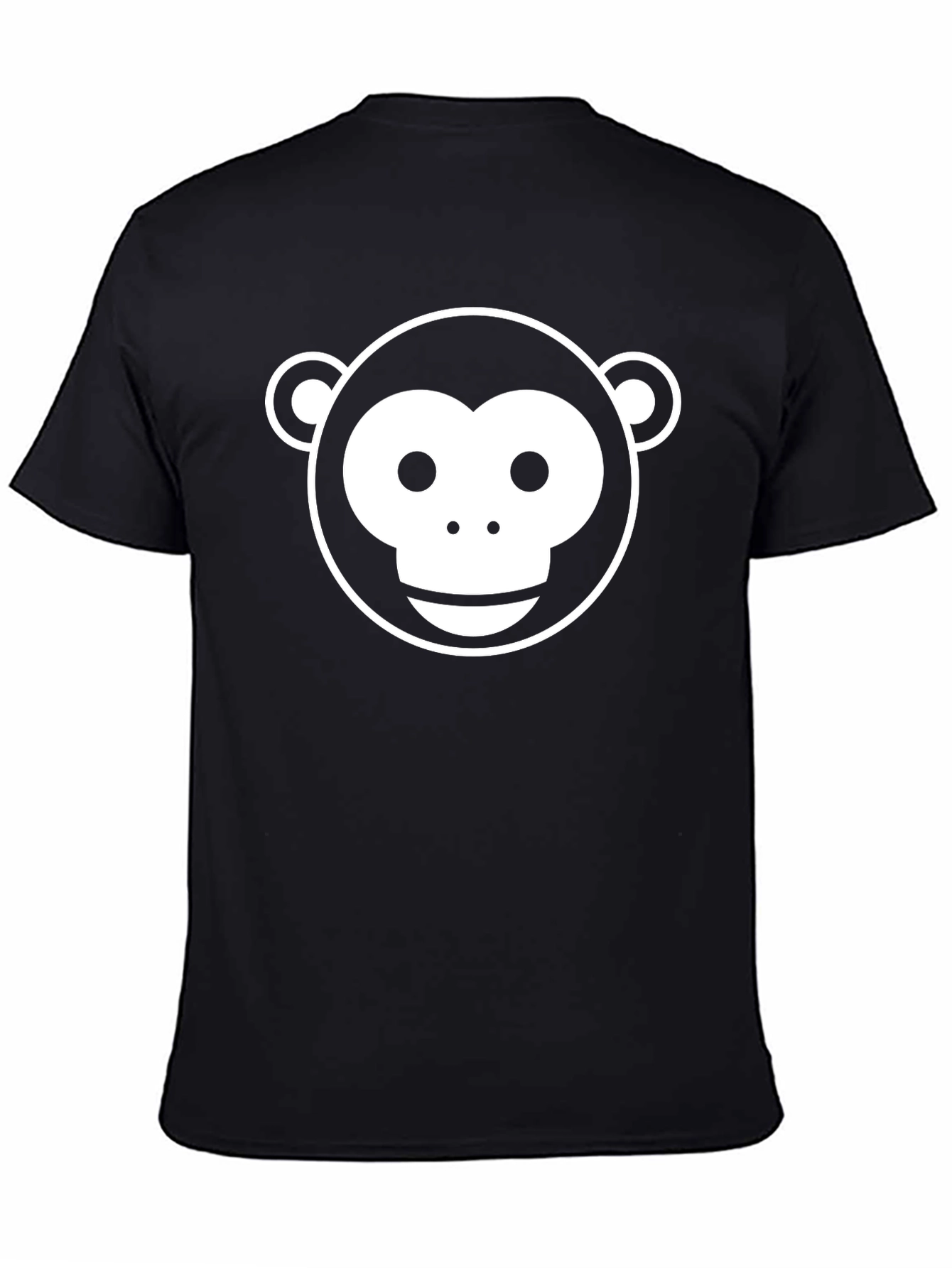 Monkey Face Graphic Tee - Classic Black