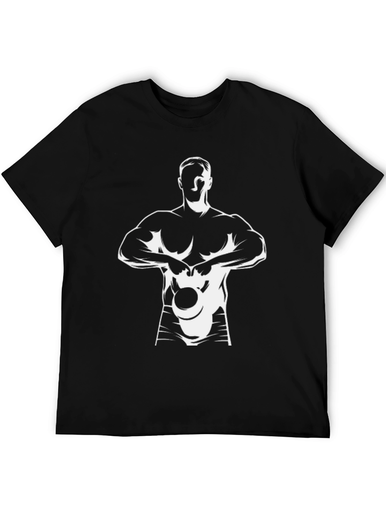 Black Graphic Tee: Kettlebell Workout