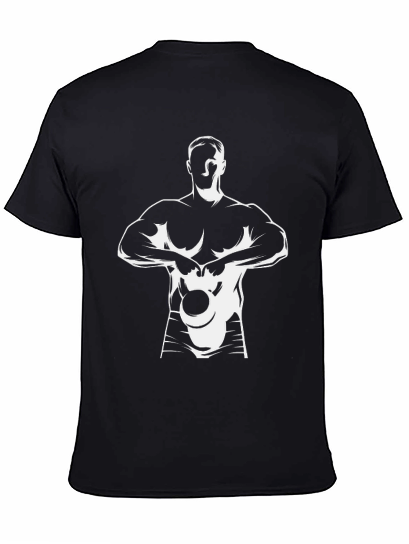 Black Graphic Tee: Kettlebell Workout