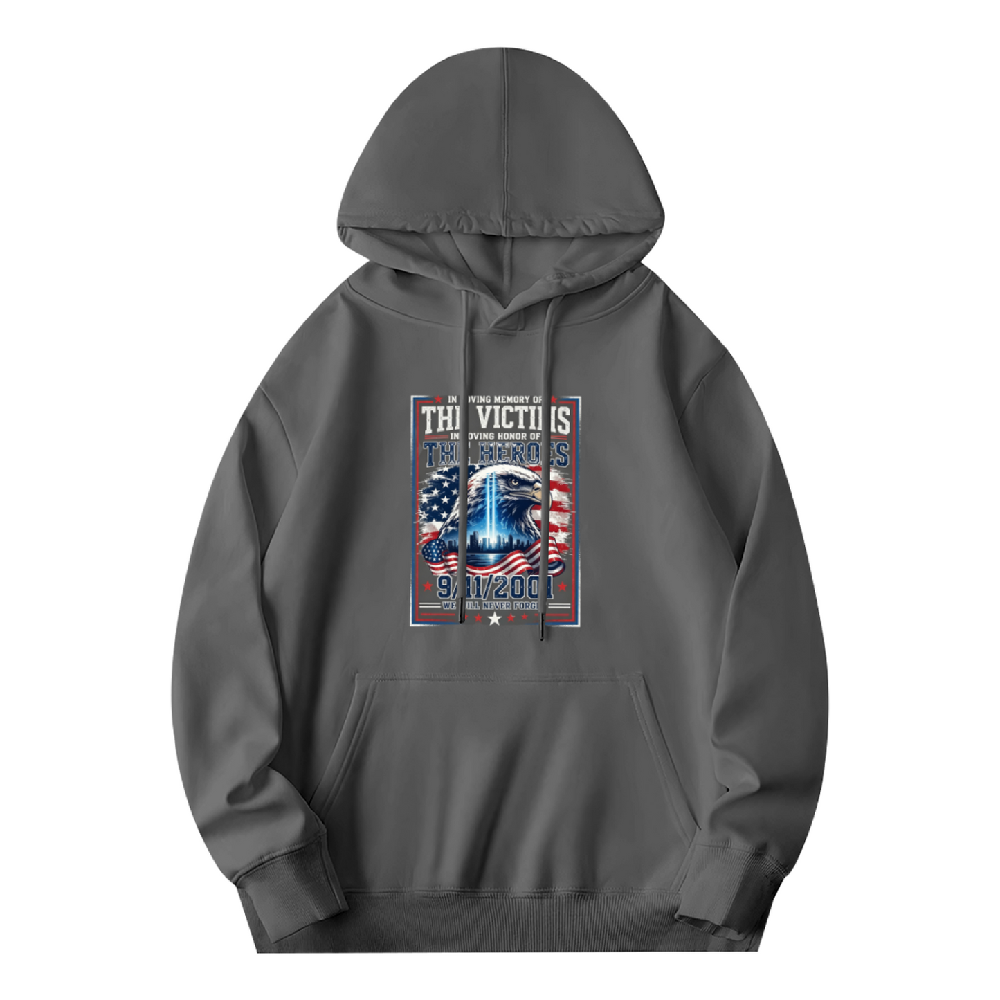 In Loving Memory Of Victims And Heroes 9/11 Vintage Poster Hoodie