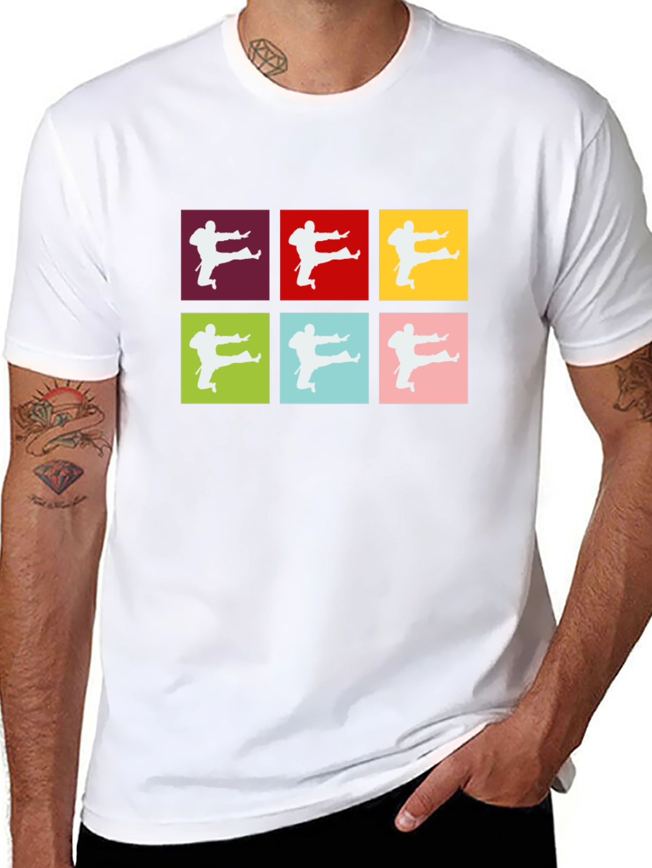 Pop Art Karate T-Shirt - Martial Arts Graphic Tee