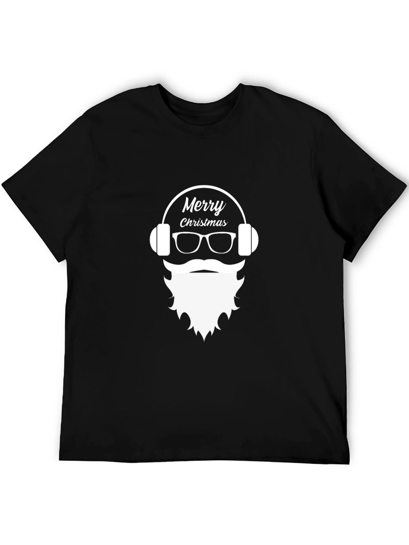 Merry Christmas Santa Headphone T-Shirt
