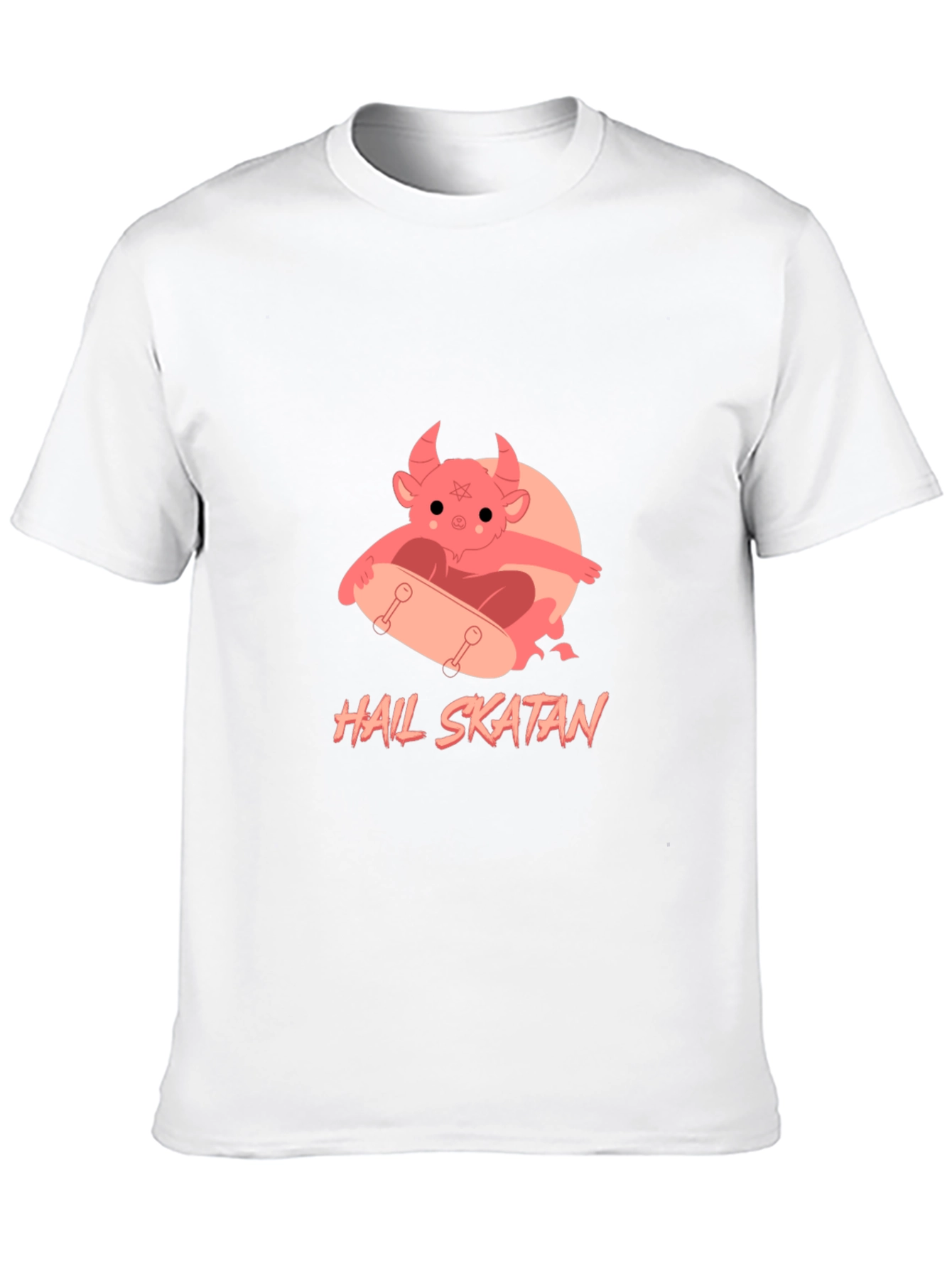 Hail Skatan T-Shirt - Devil Skateboard Graphic
