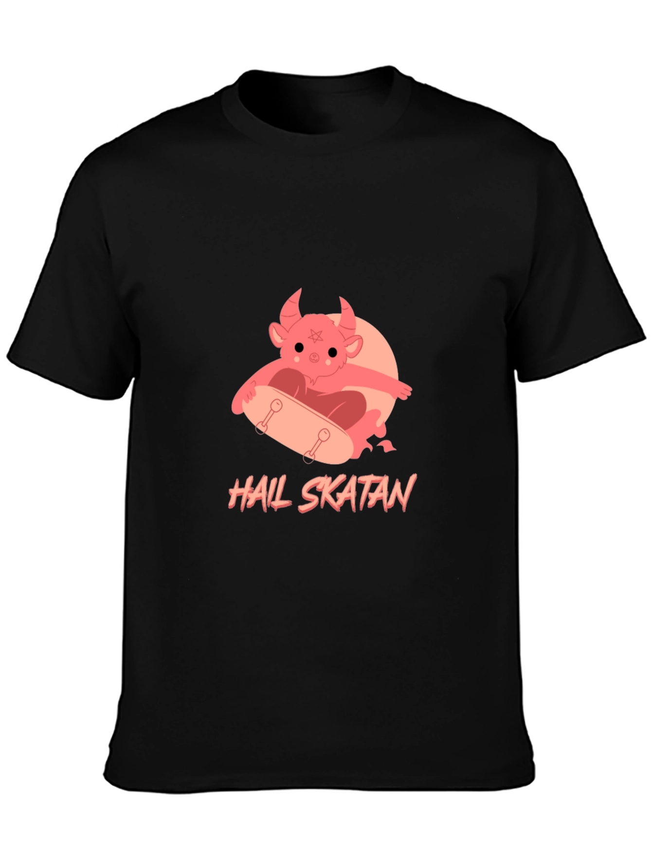 Hail Skatan T-Shirt - Devil Skateboard Graphic